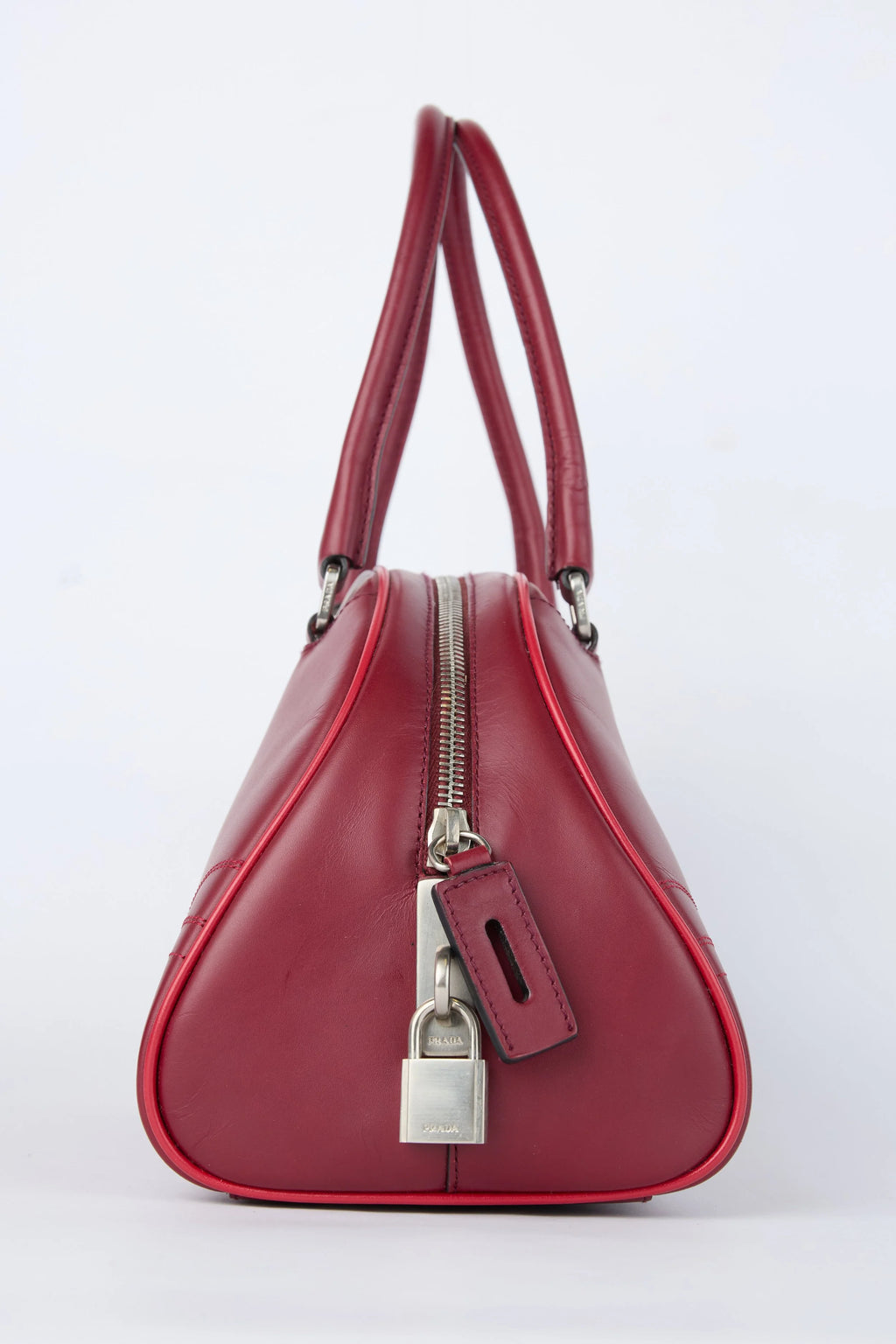 PRADA BURGANDY NAPPA BOWLER
