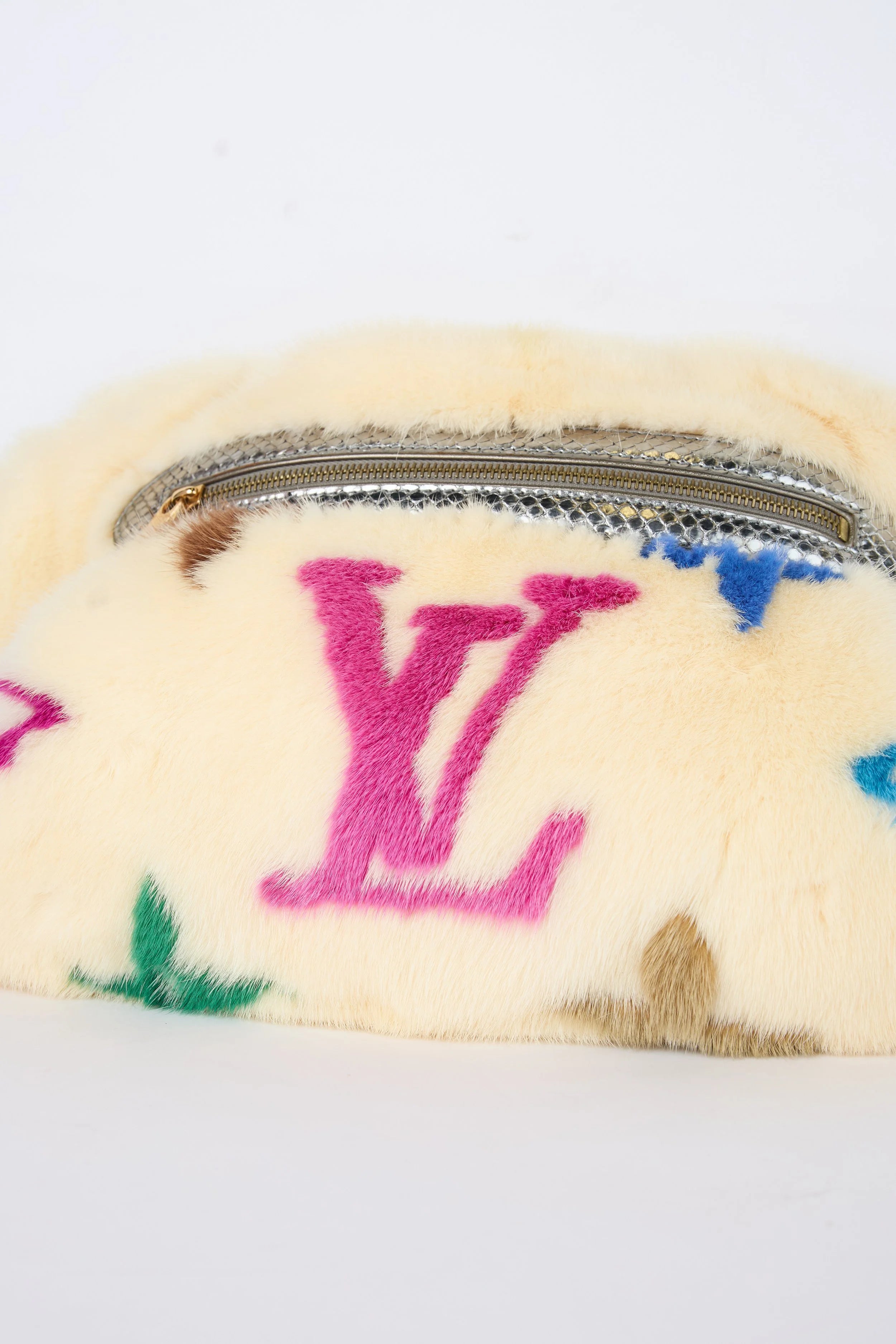 RARE LOUIS VUITTON MINK BUM BAG MARC JACOBS 2006