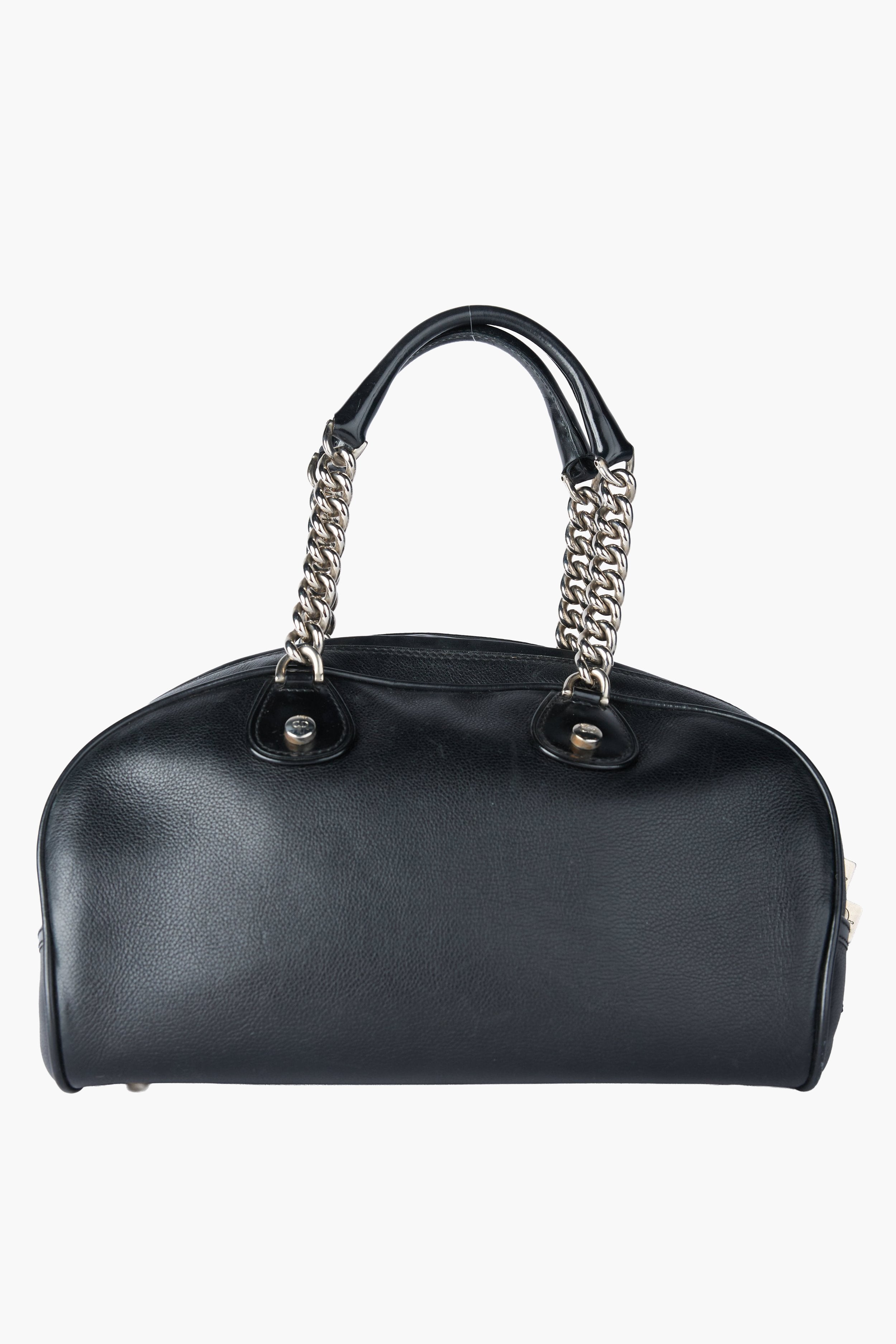 Dior Black Dice Bowler Bag