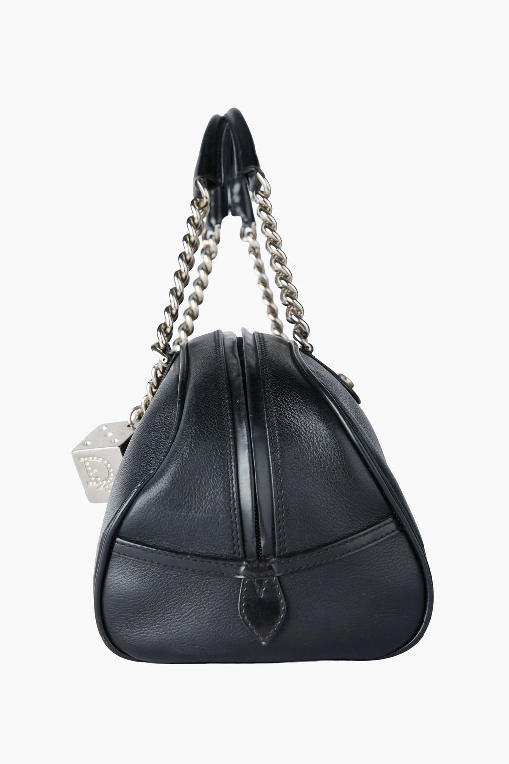 Dior Black Dice Bowler Bag