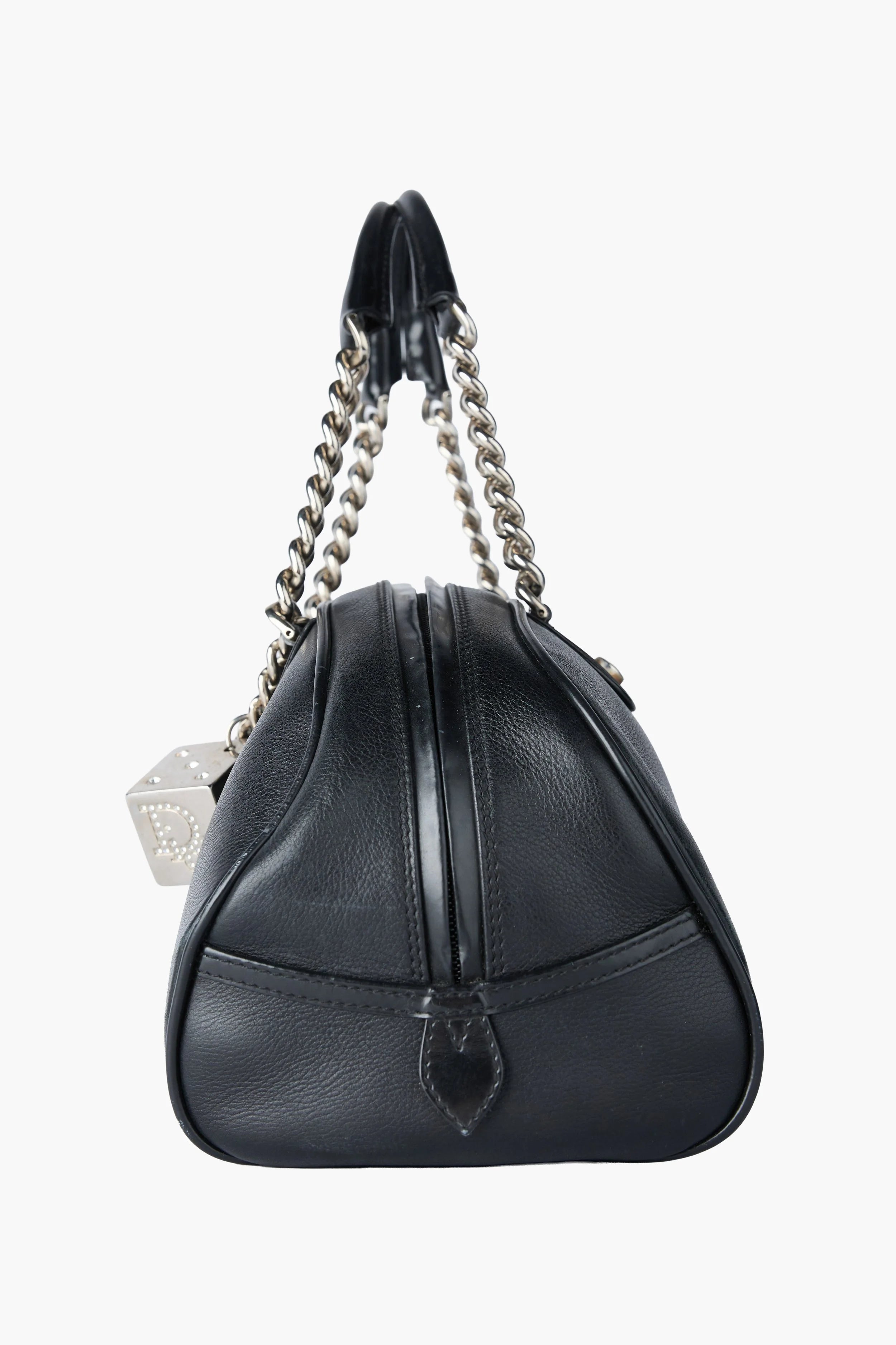 Dior Black Dice Bowler Bag