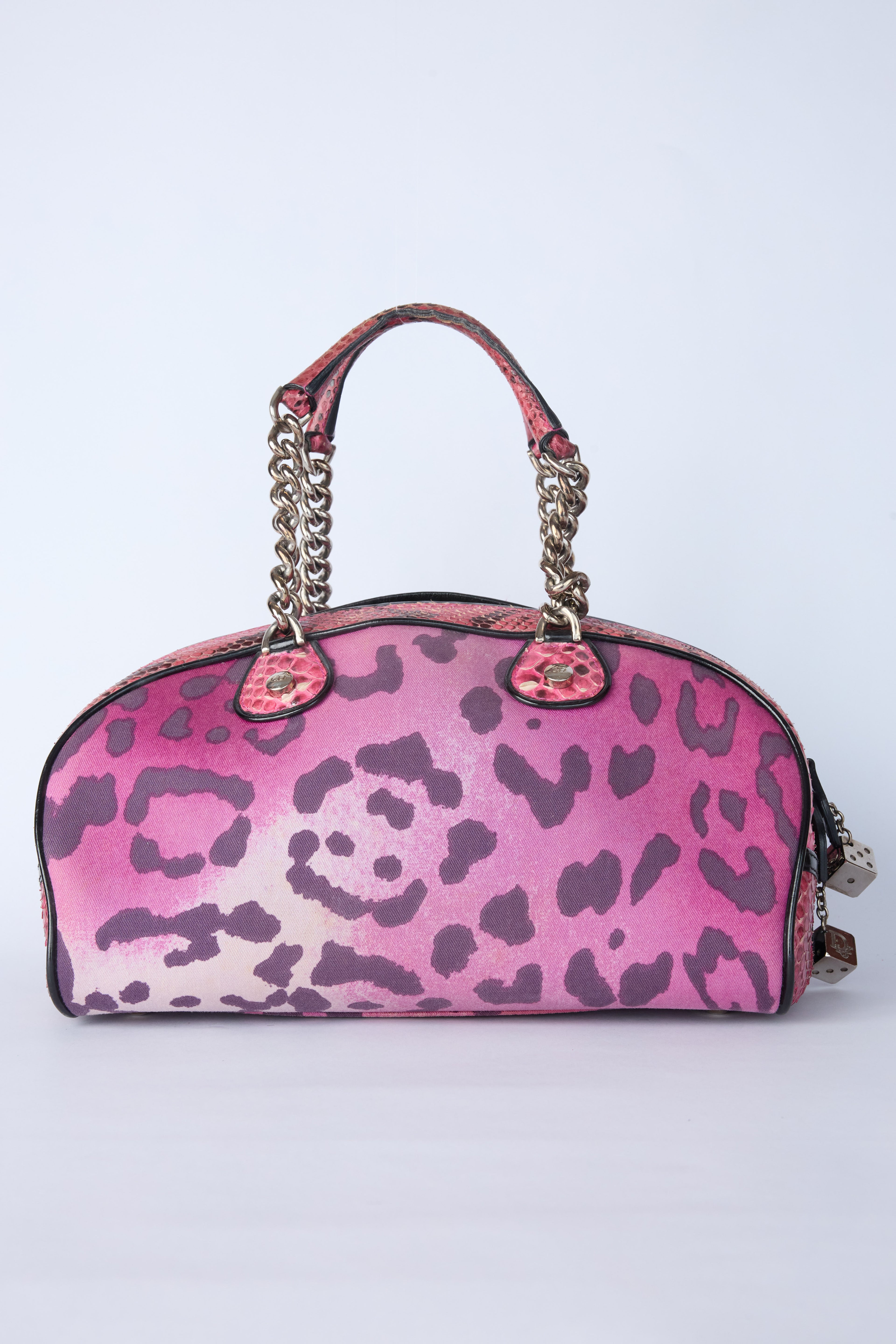 DIOR PURPLE LEOPARD DICE GAMBLER