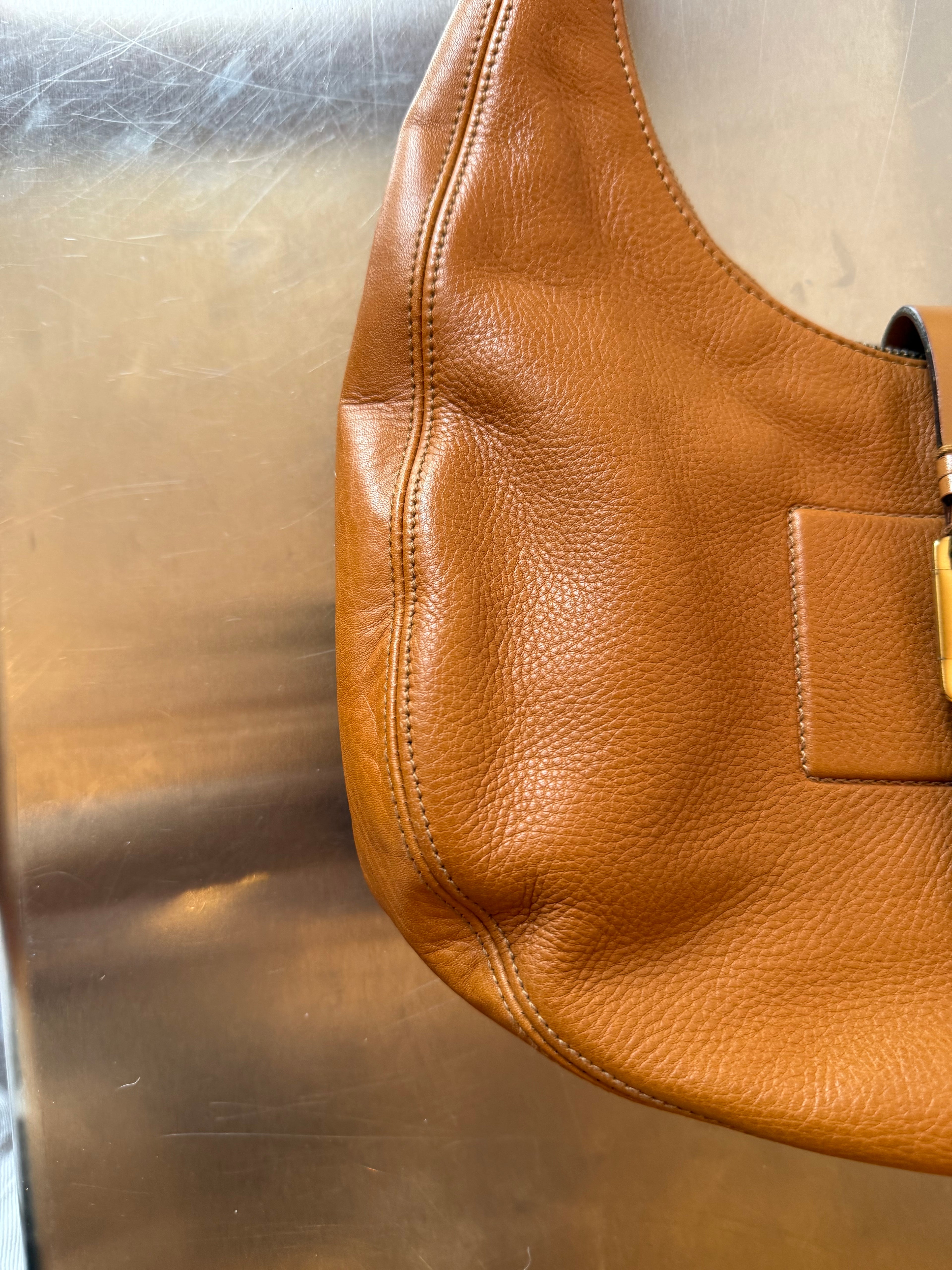 DIOR BEIGE CRESCENT HOBO BAG