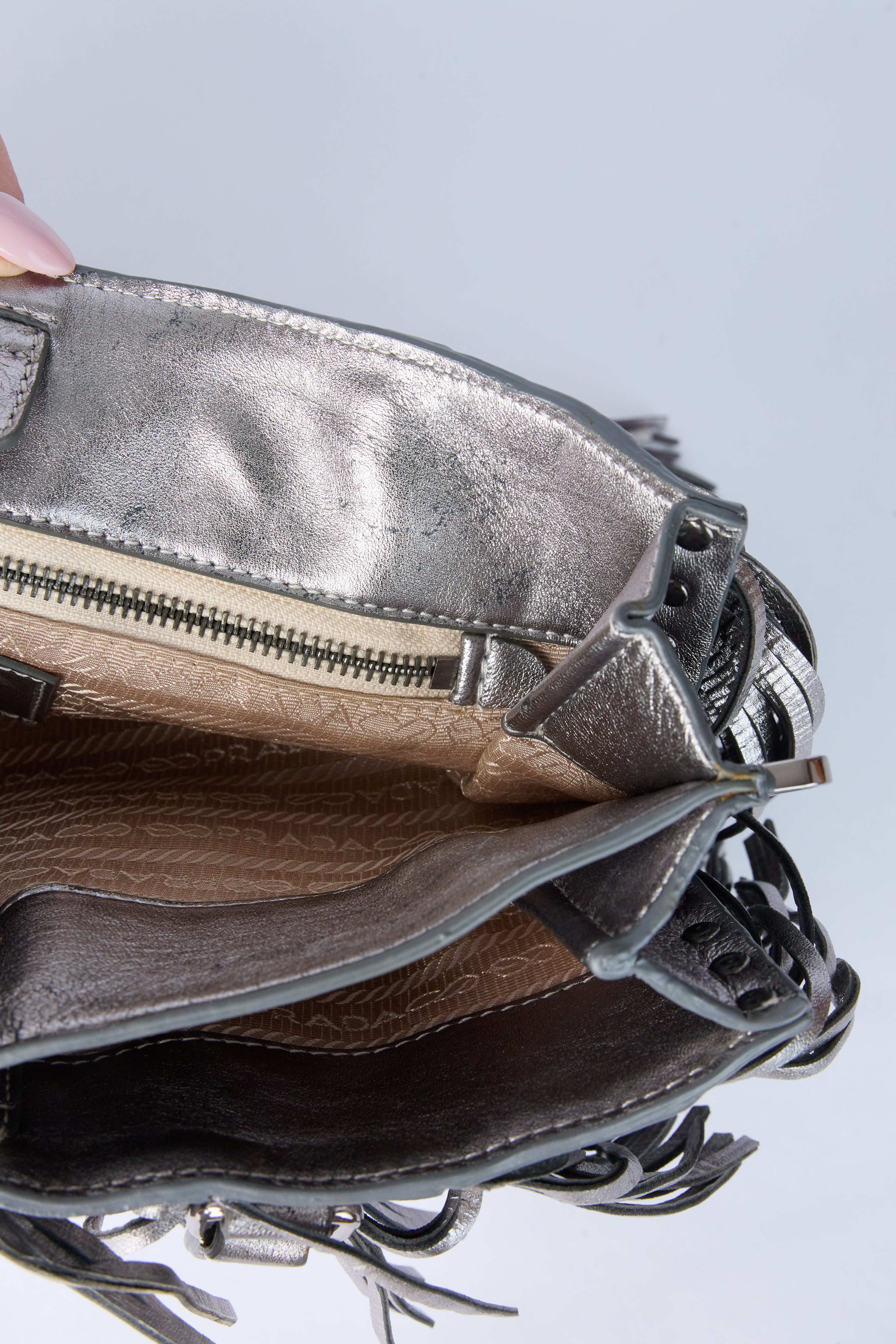 PRADA METALLIC FRINGE BAG