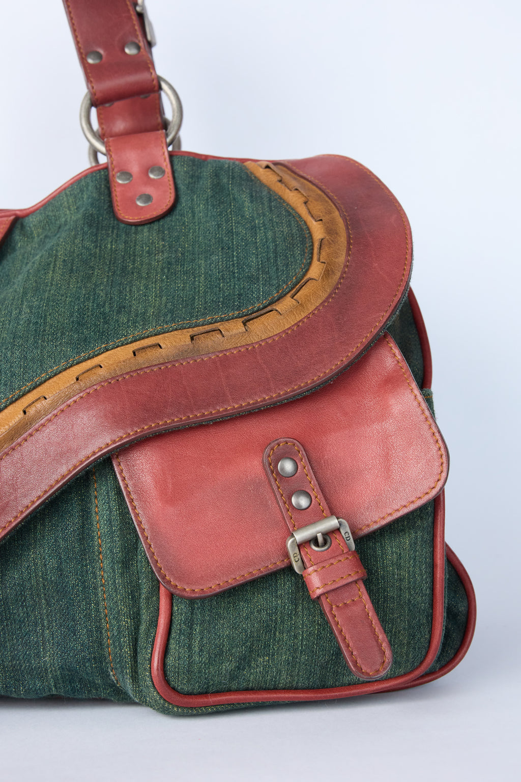 DIOR DENIM GAUCHO BAG