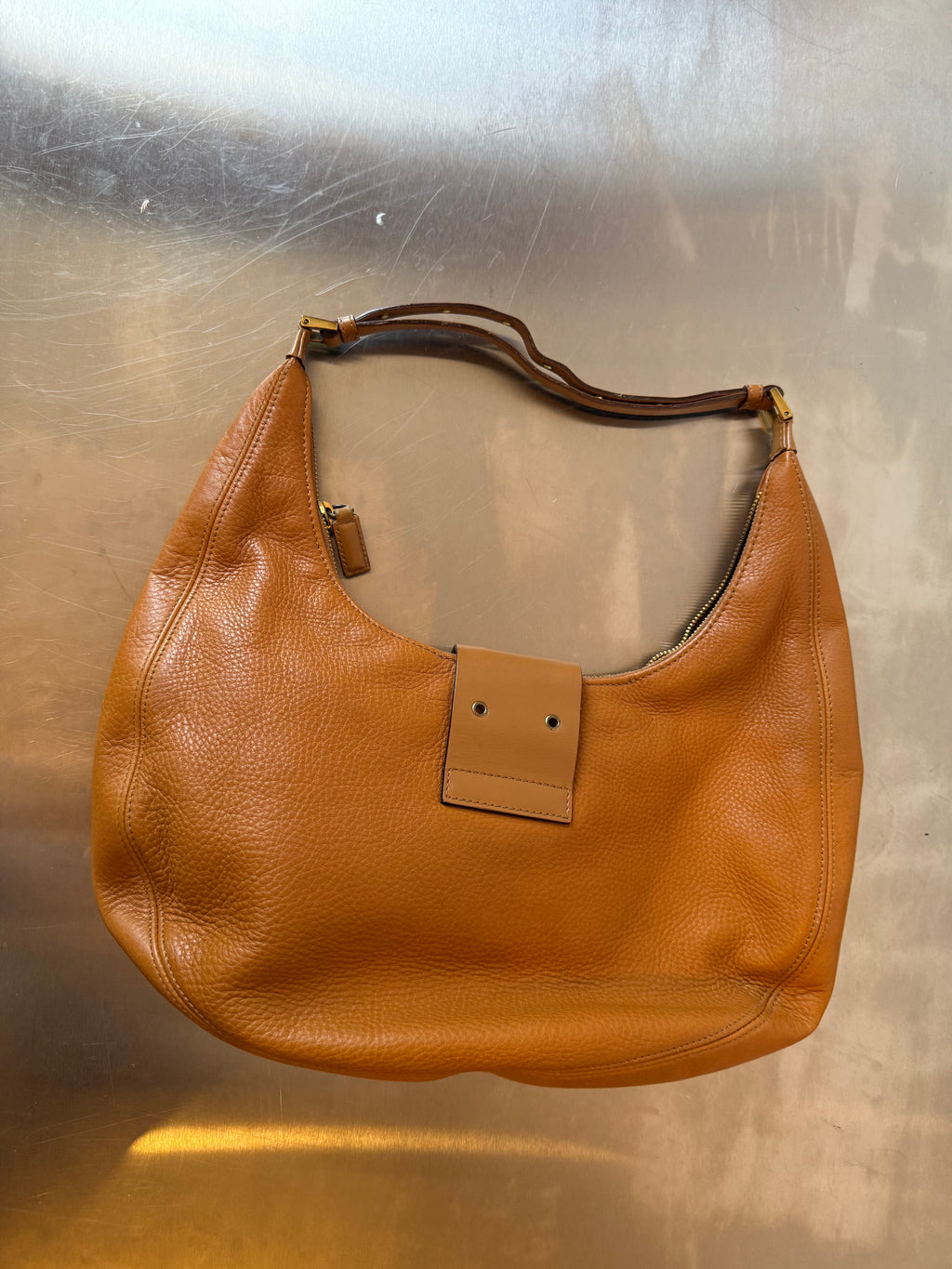 DIOR BEIGE CRESCENT HOBO BAG