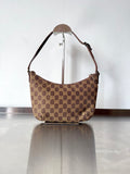 GUCCI MONOGRAM BROWN POCHETTE