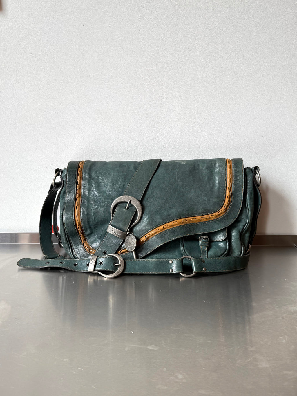 DIOR TEAL LARGE GAUCHO