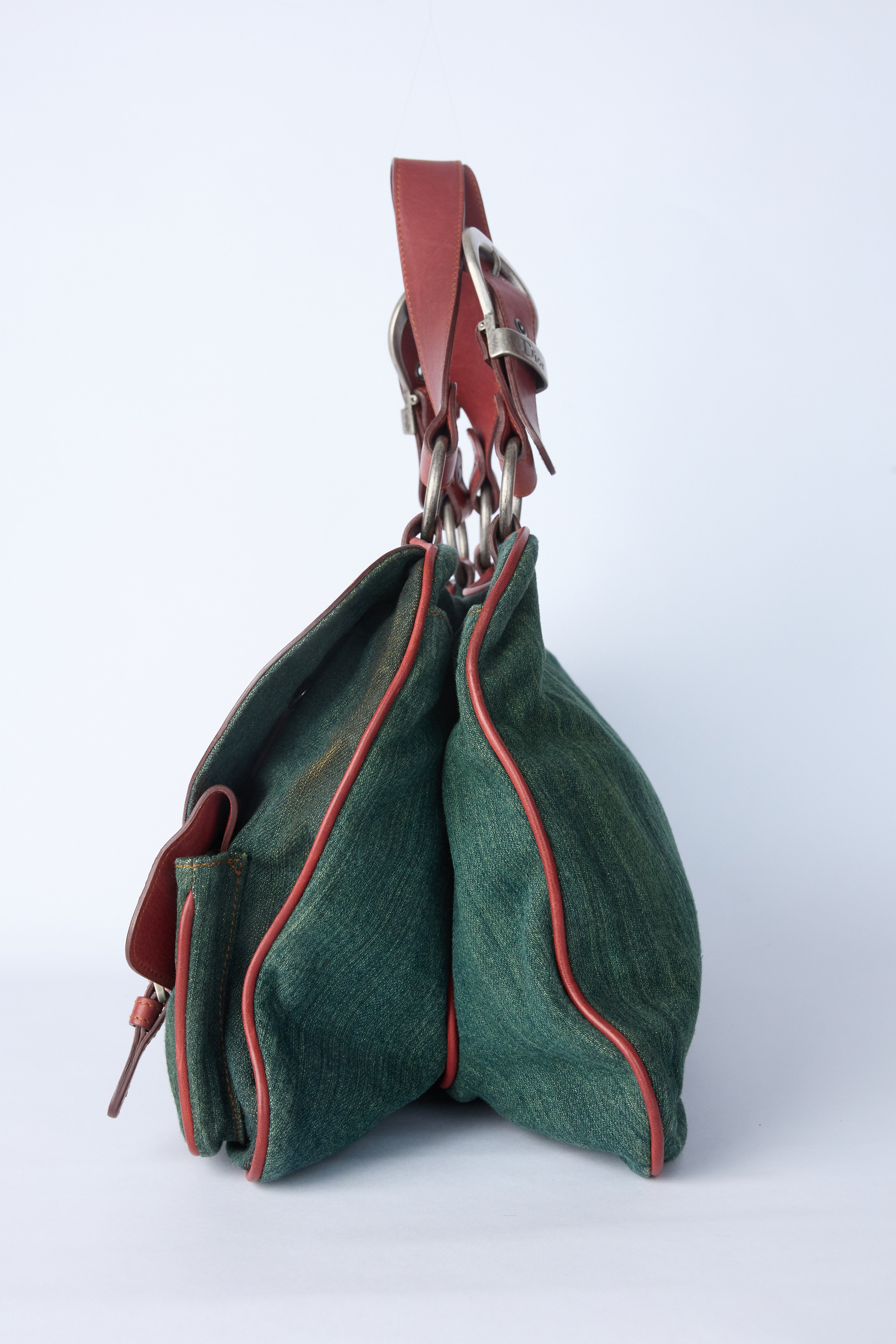 DIOR DENIM GAUCHO BAG