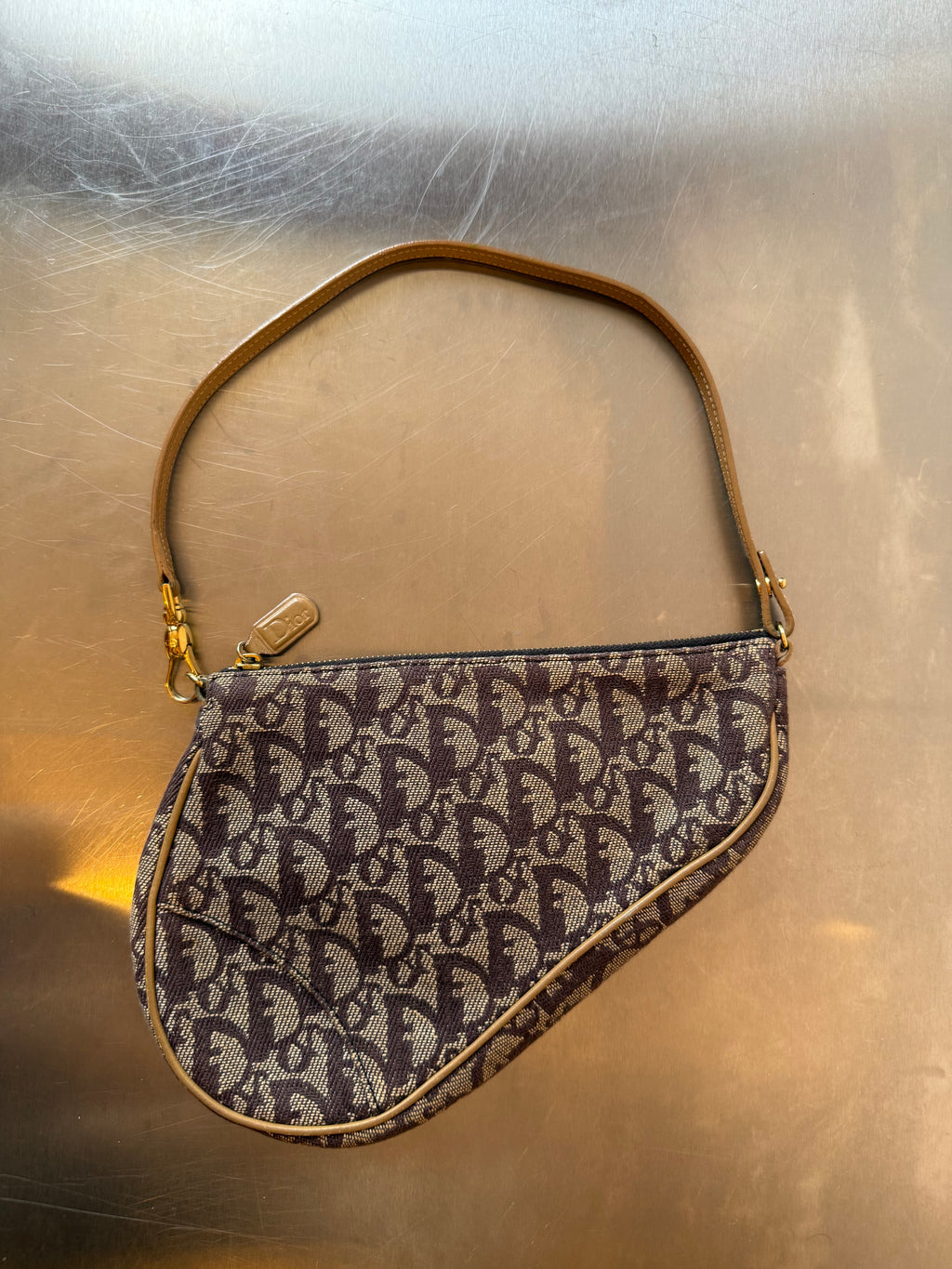 DIOR BROWN TROTTER SADDLE POCHETTE