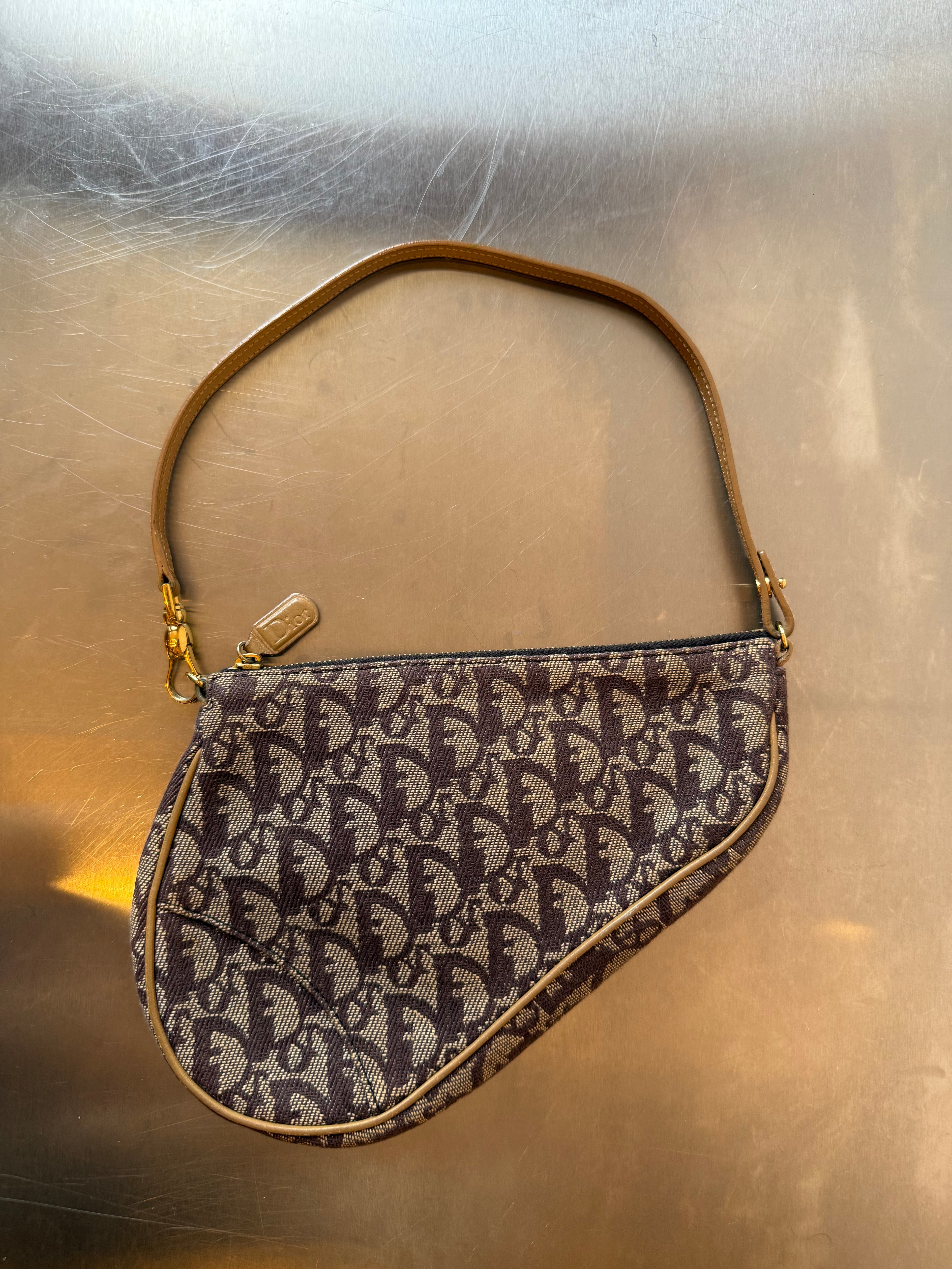 DIOR BROWN TROTTER SADDLE POCHETTE