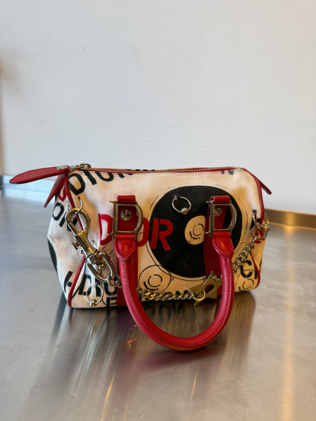 DIOR PIERCED BOSTON BAG