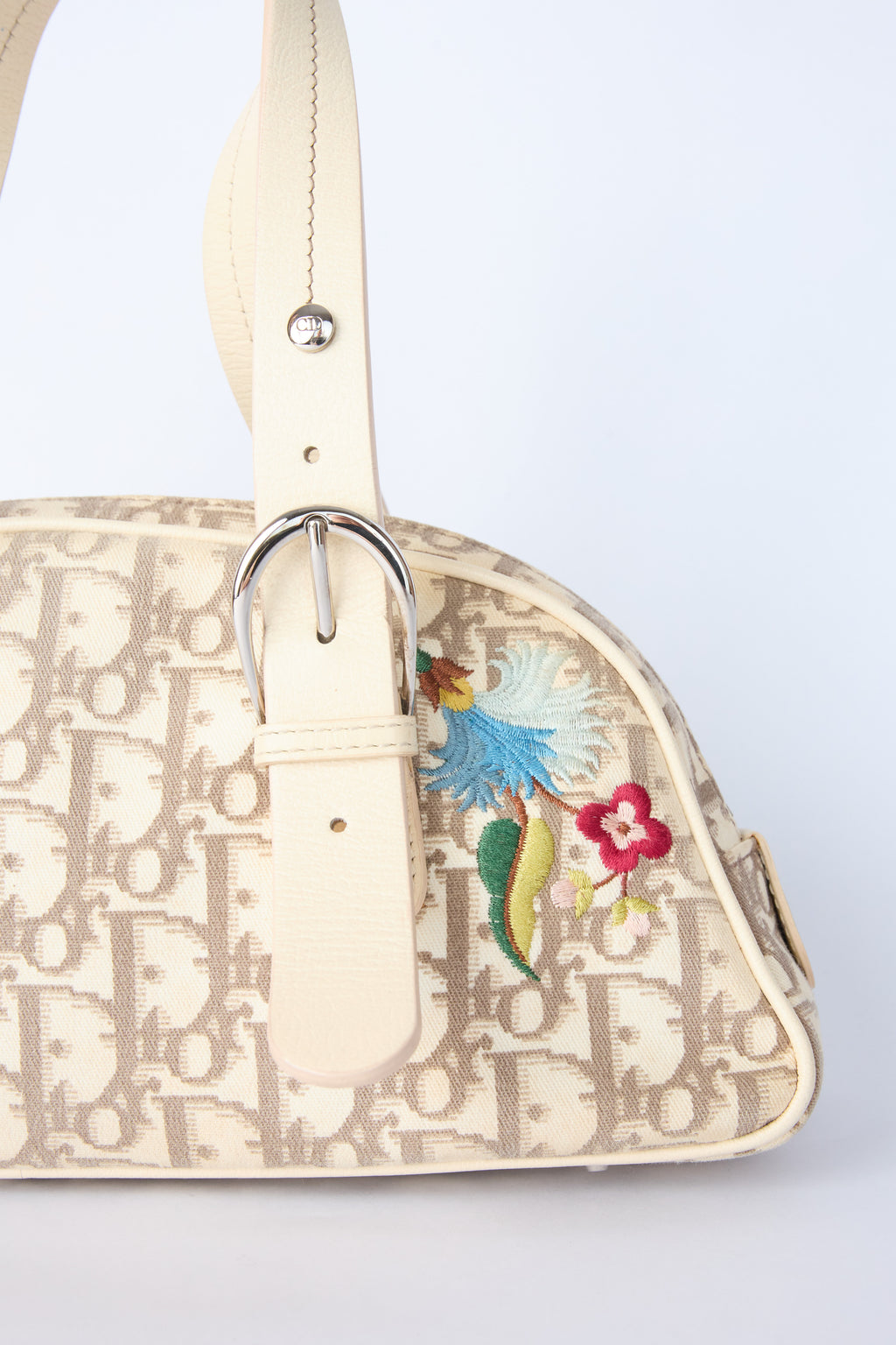 DIOR DIORISSIMO FLORAL EMBROIDERED BAG