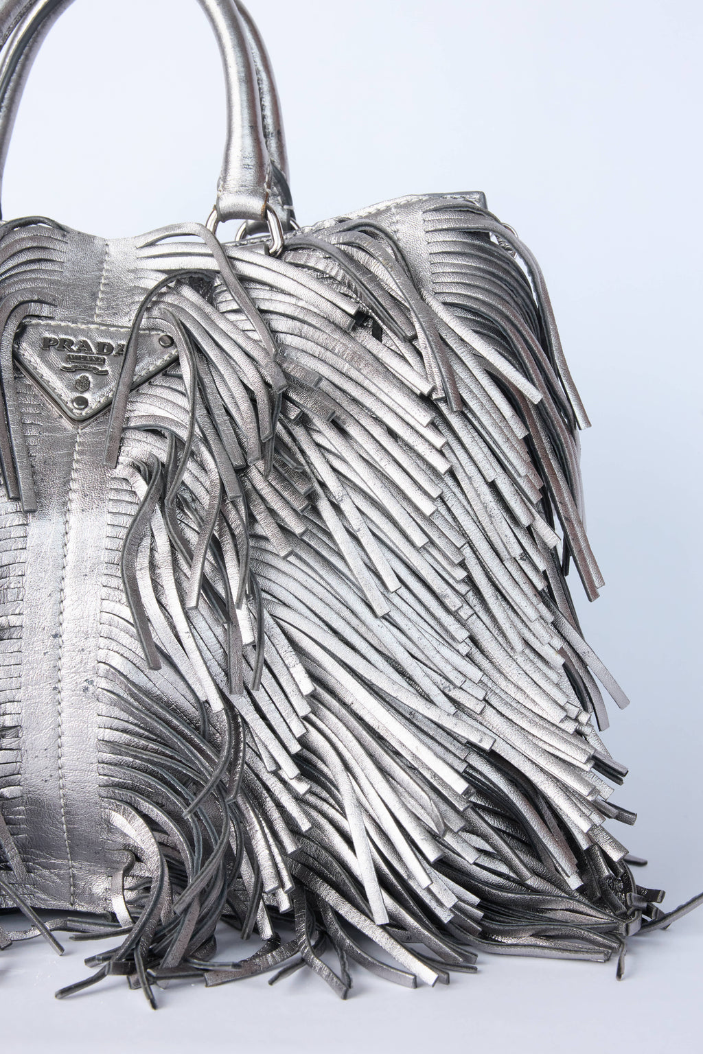 PRADA METALLIC FRINGE BAG