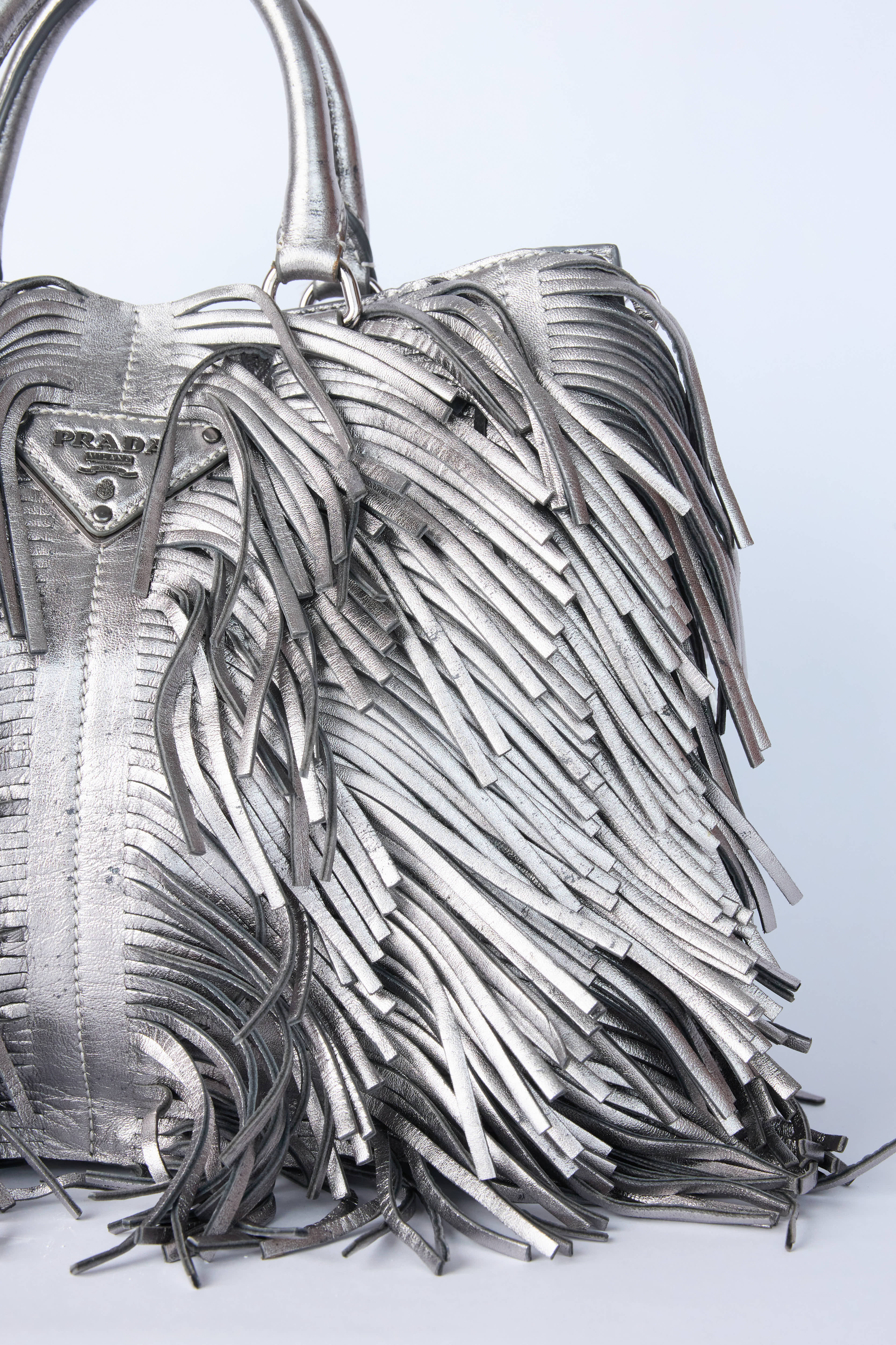 PRADA METALLIC FRINGE BAG