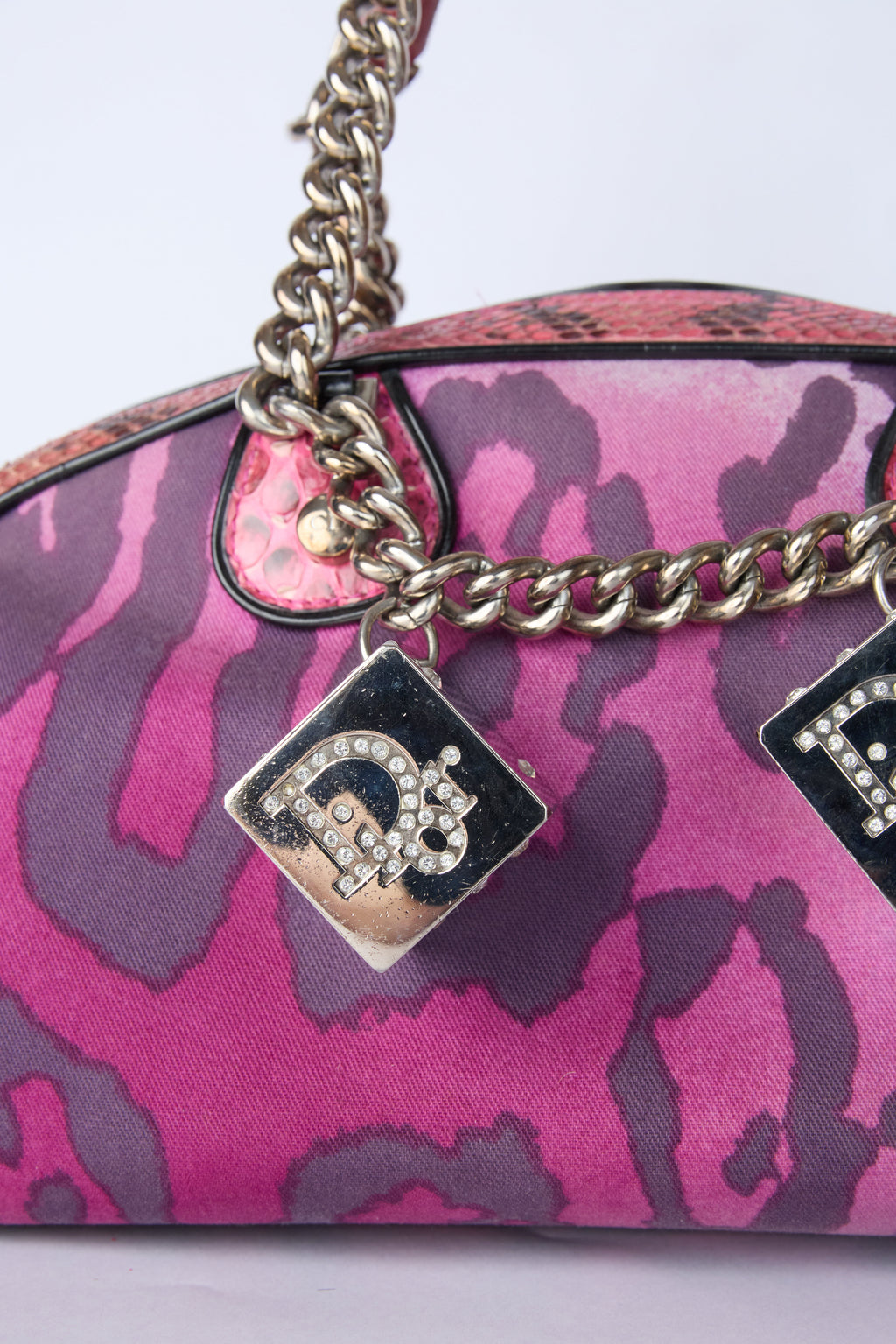 DIOR PURPLE LEOPARD DICE GAMBLER