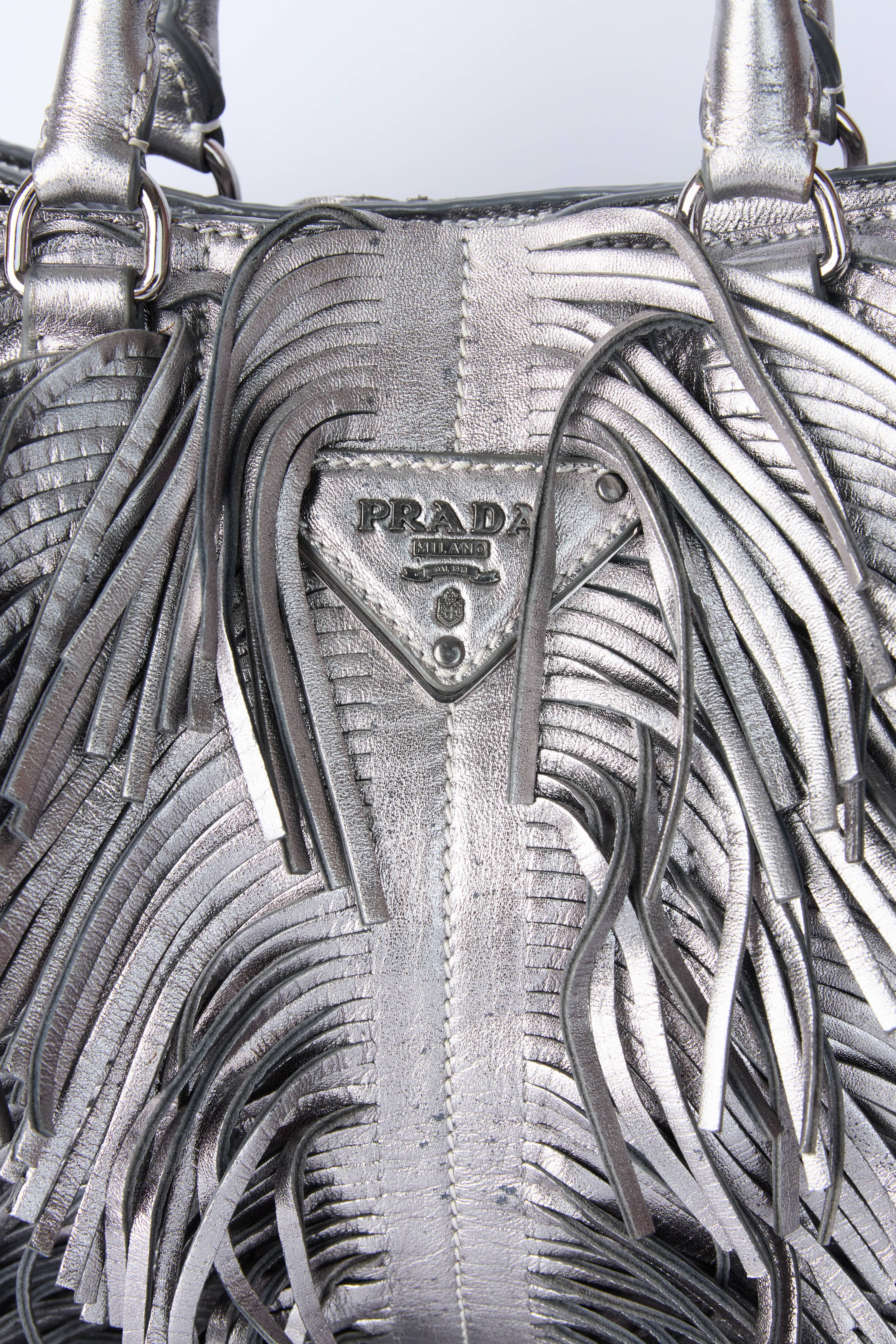 PRADA METALLIC FRINGE BAG