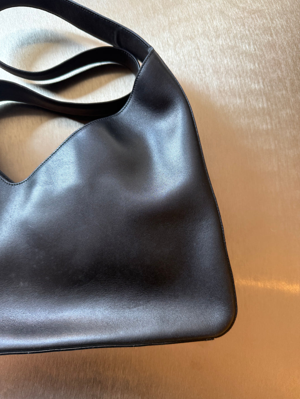PRADA BLACK ASYMMTERICAL BAG