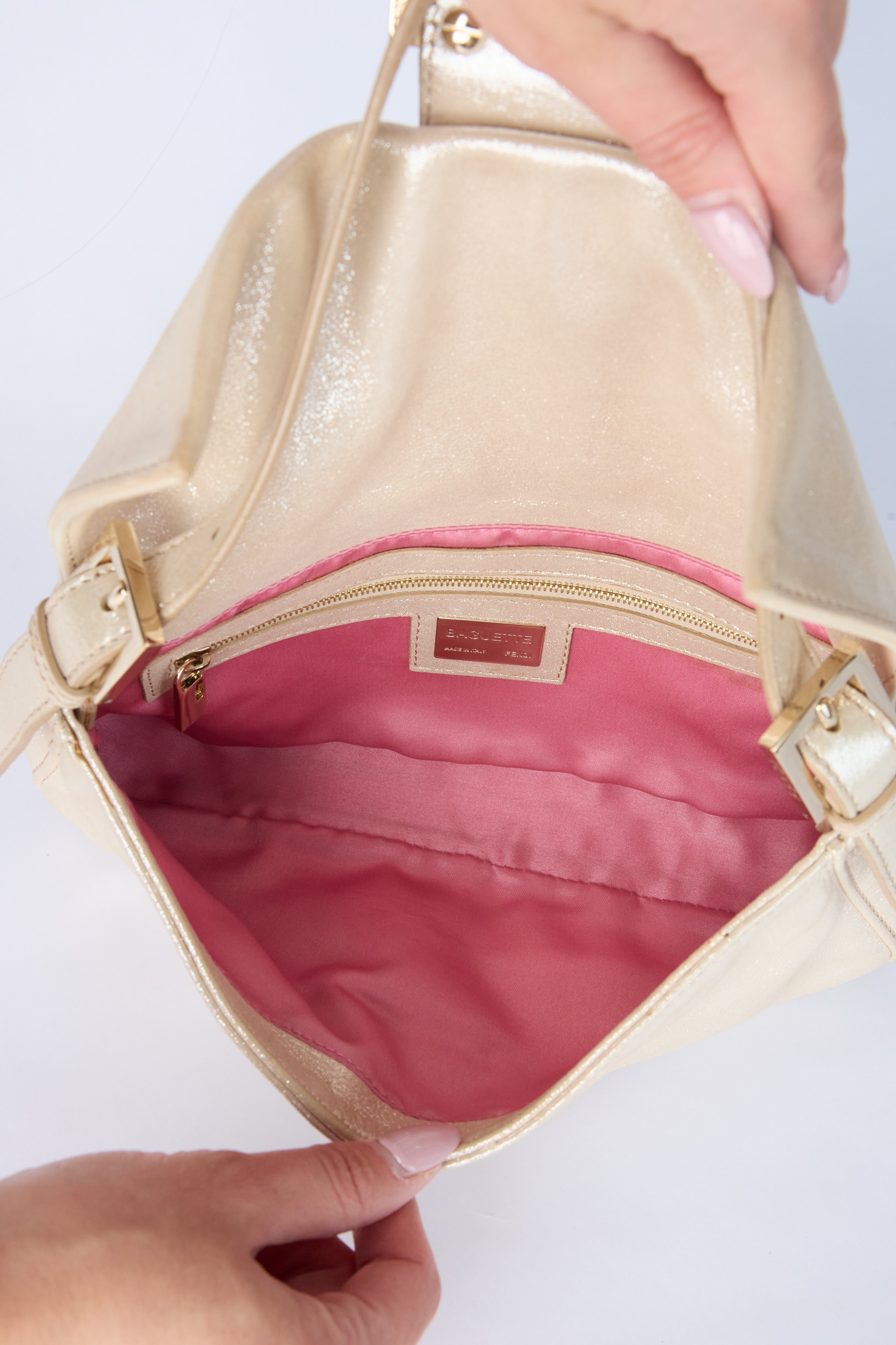 FENDI IRIDSECENT SHIMMER BAGUETTE