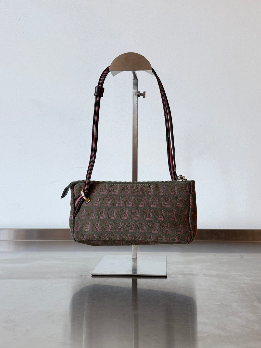 FENDI TRIPLE STRAP ZUCCHINO POCHETTE