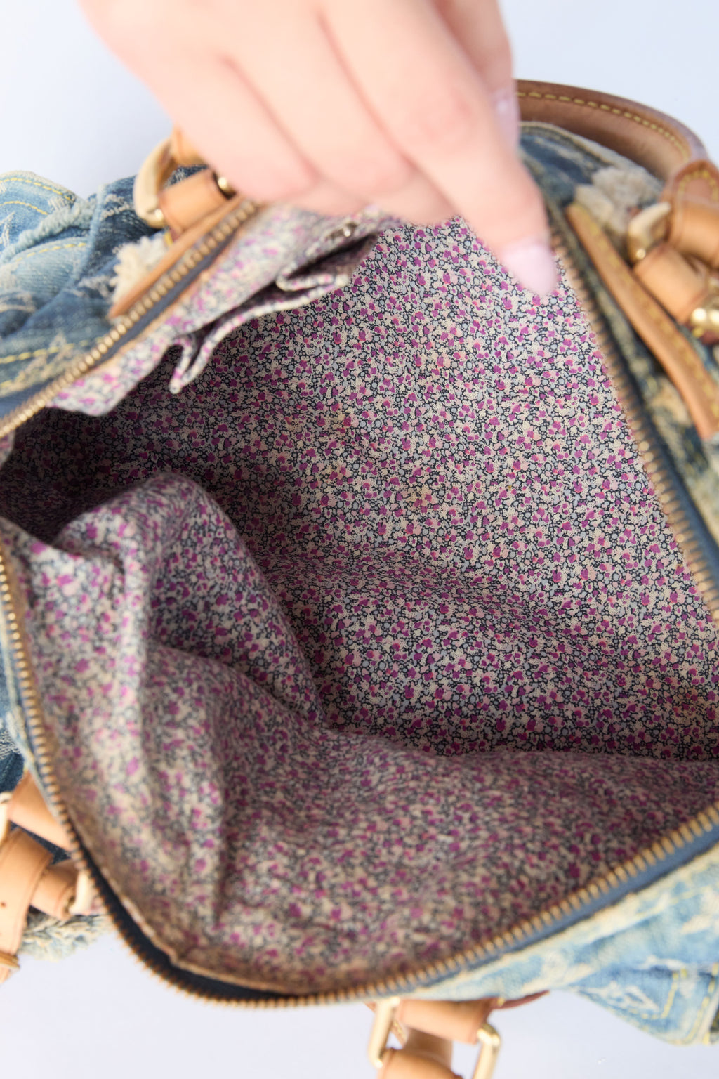 LOUIS VUITTON DENIM PATCHWORK SPEEDY