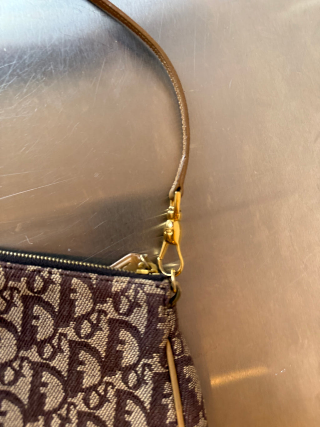 DIOR BROWN TROTTER SADDLE POCHETTE