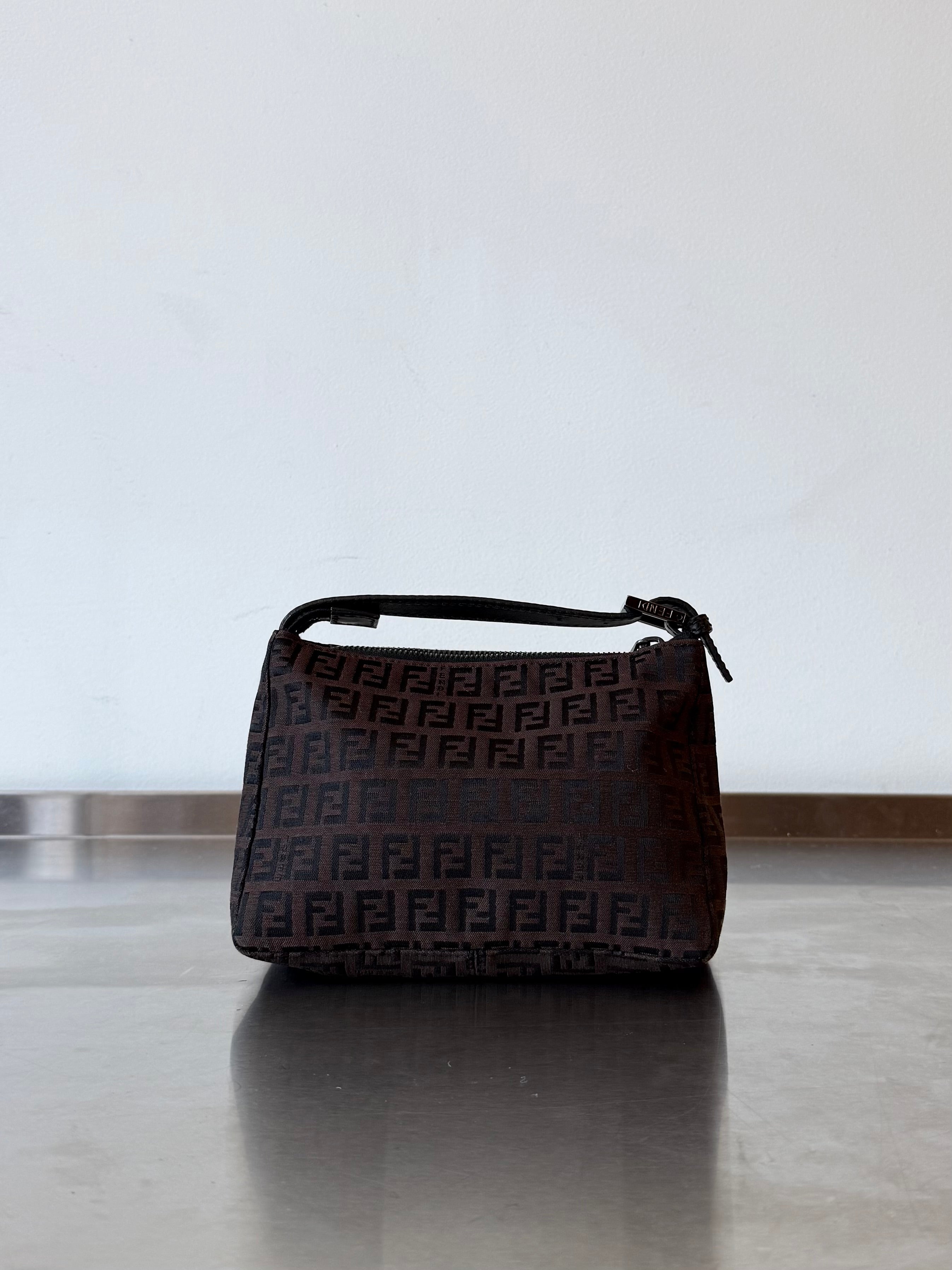 FENDI SMALL ZUCCA POCHETTE
