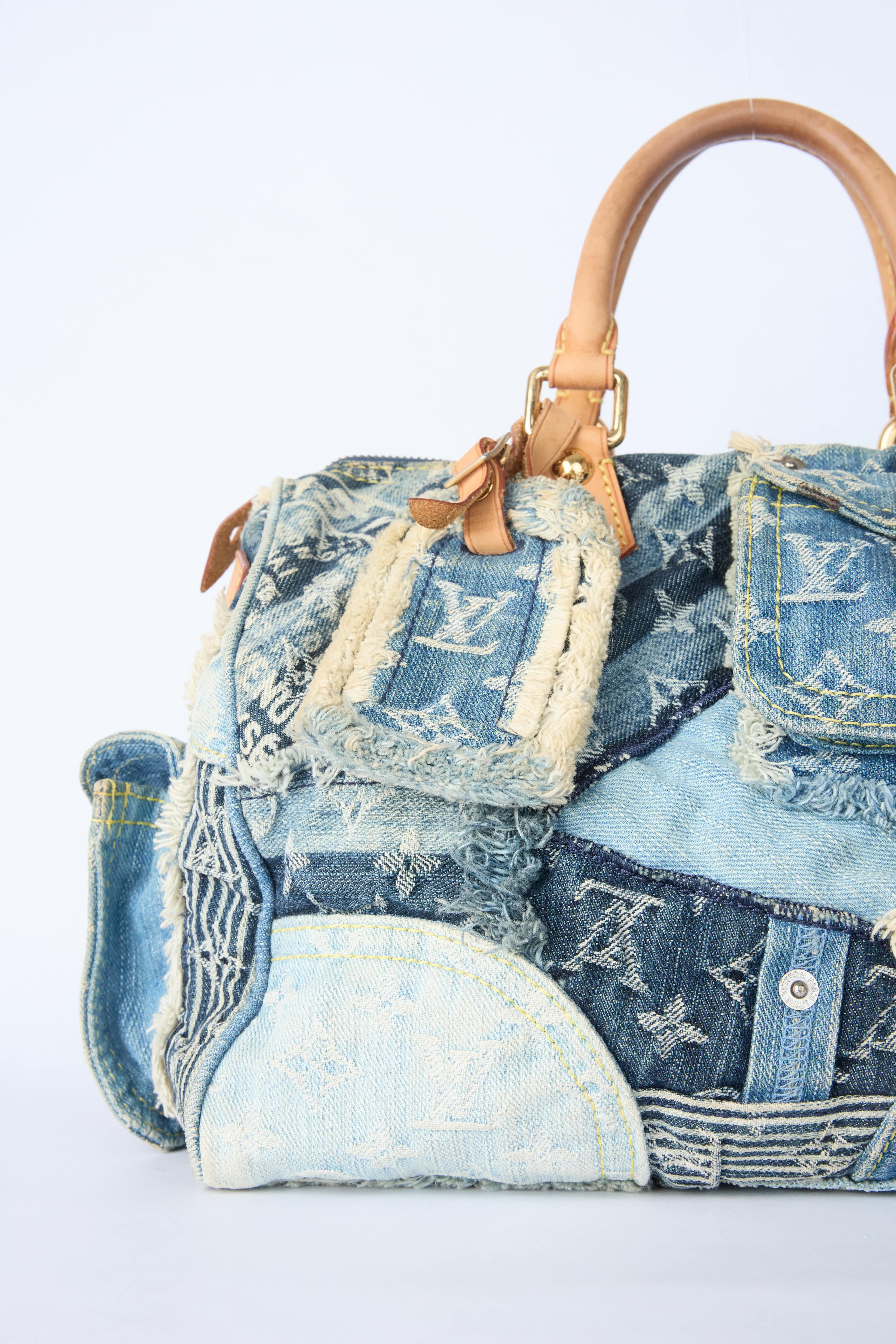 LOUIS VUITTON DENIM PATCHWORK SPEEDY