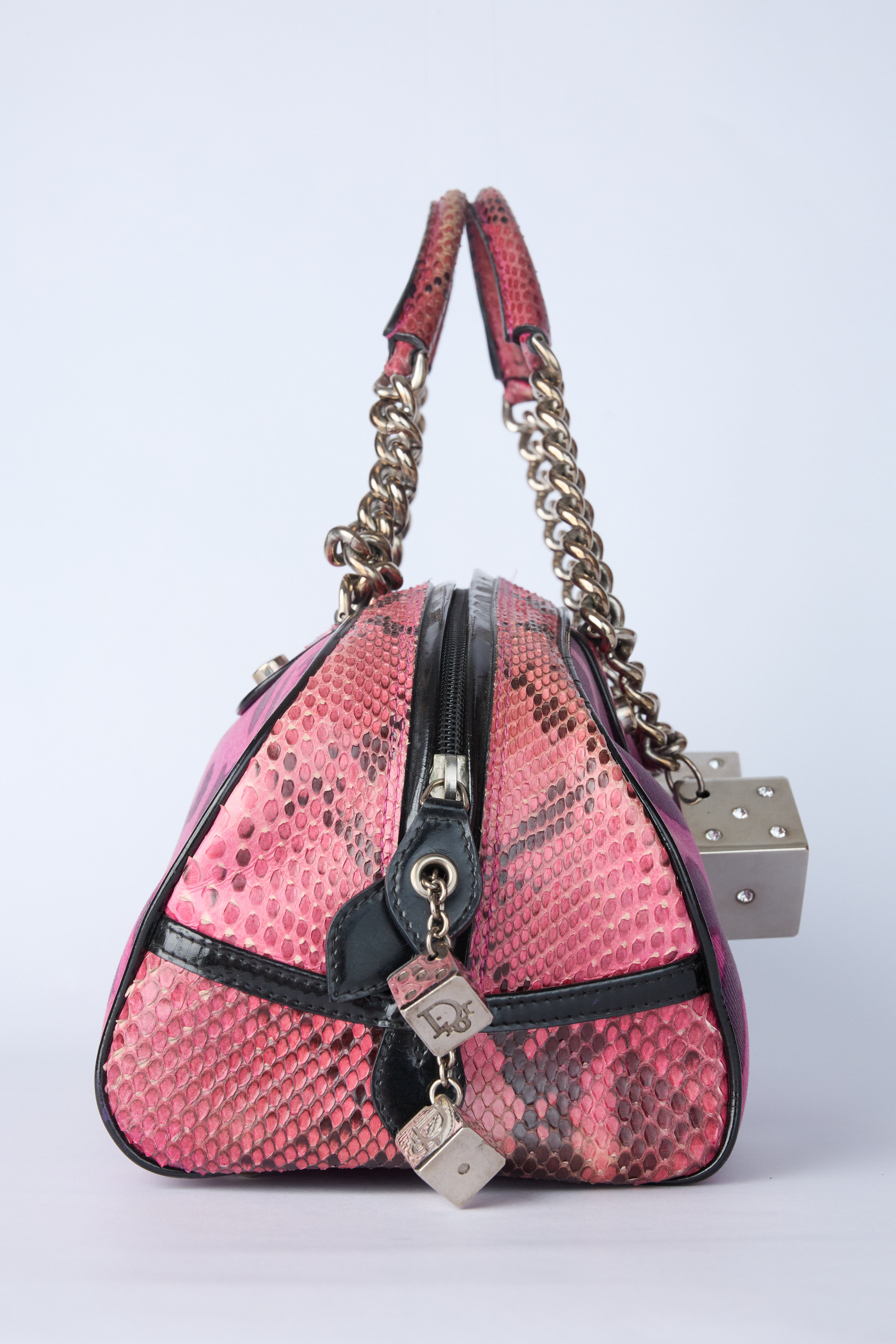 DIOR PURPLE LEOPARD DICE GAMBLER