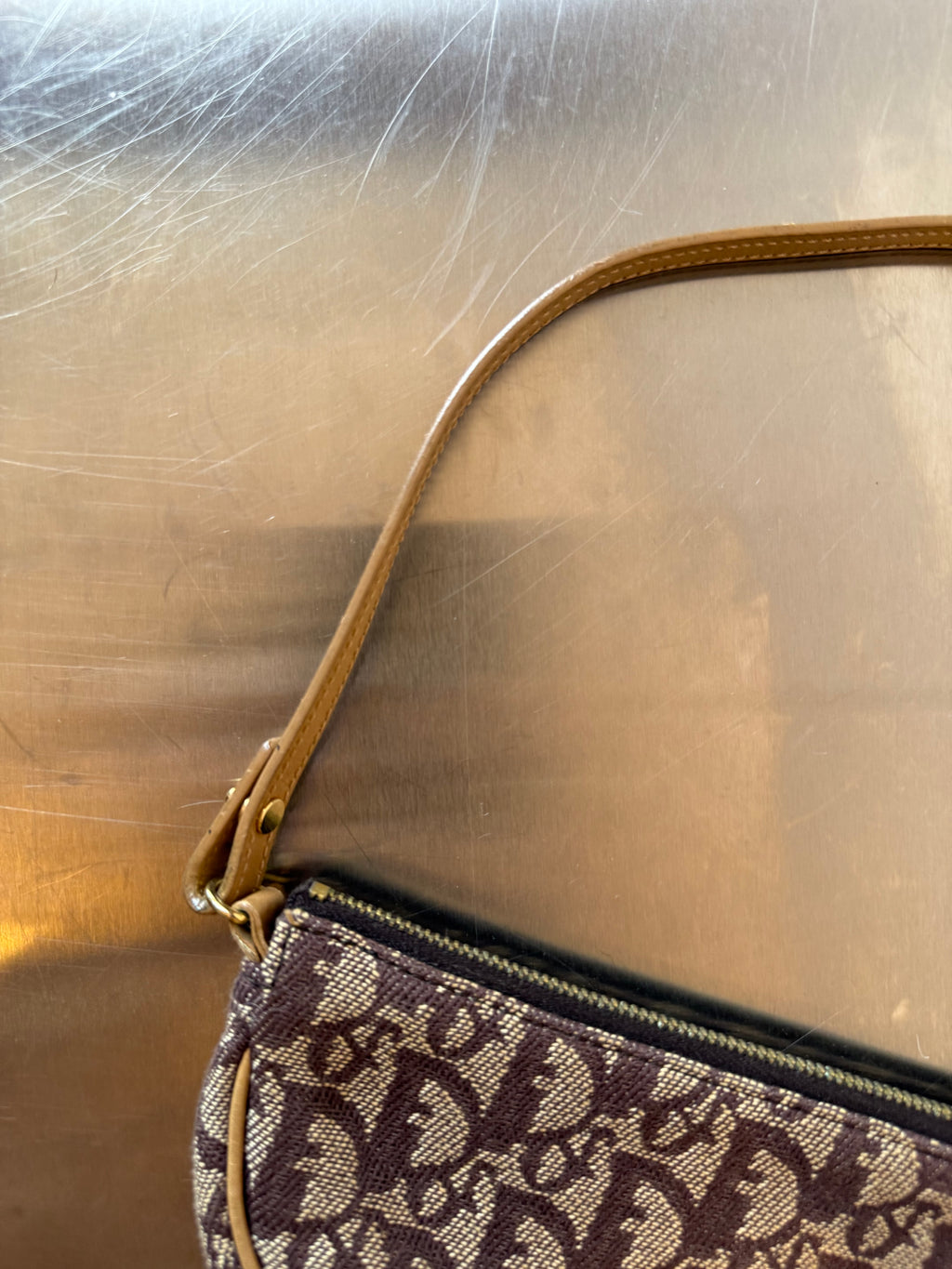 DIOR BROWN TROTTER SADDLE POCHETTE