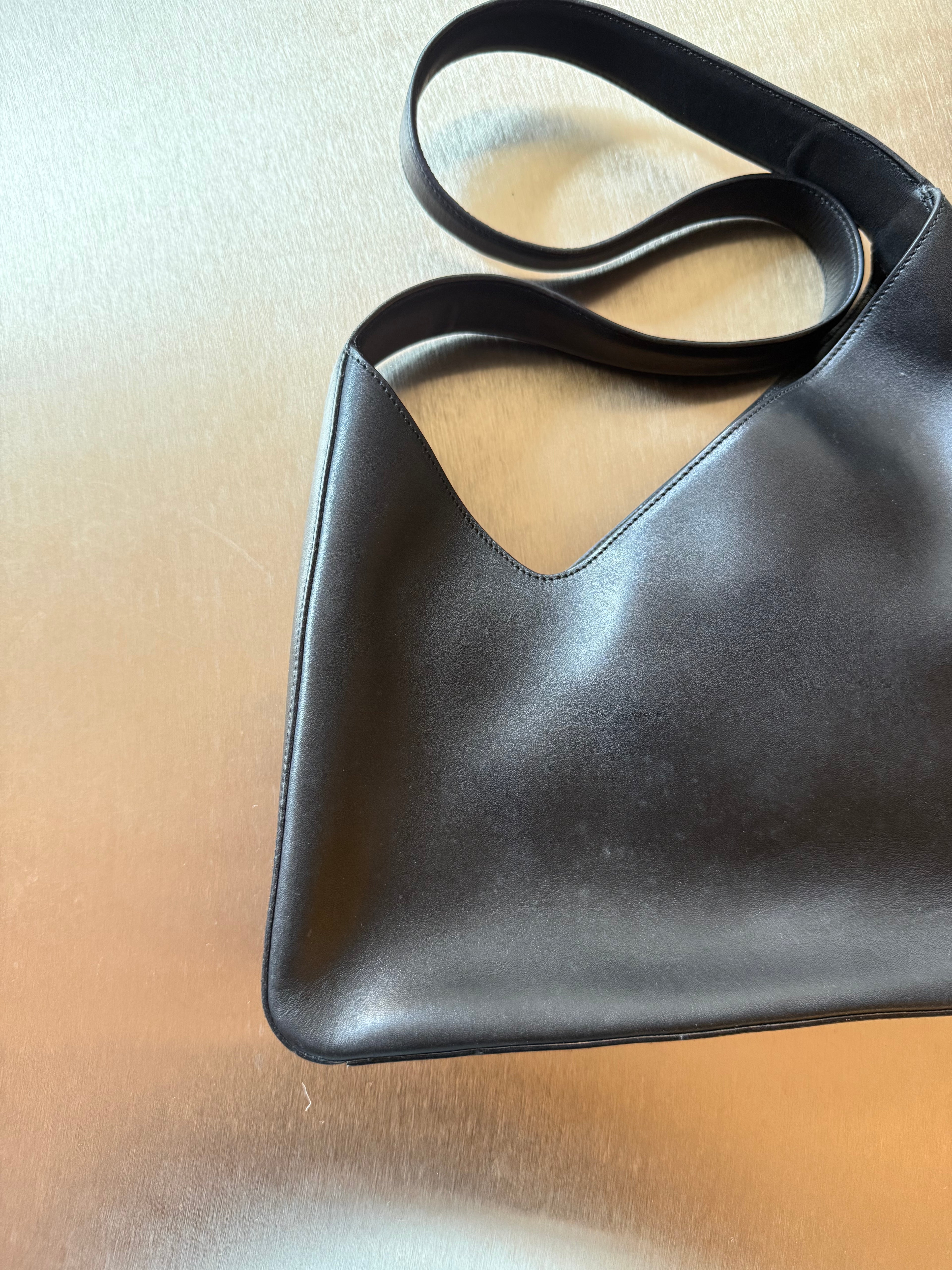PRADA BLACK ASYMMTERICAL BAG