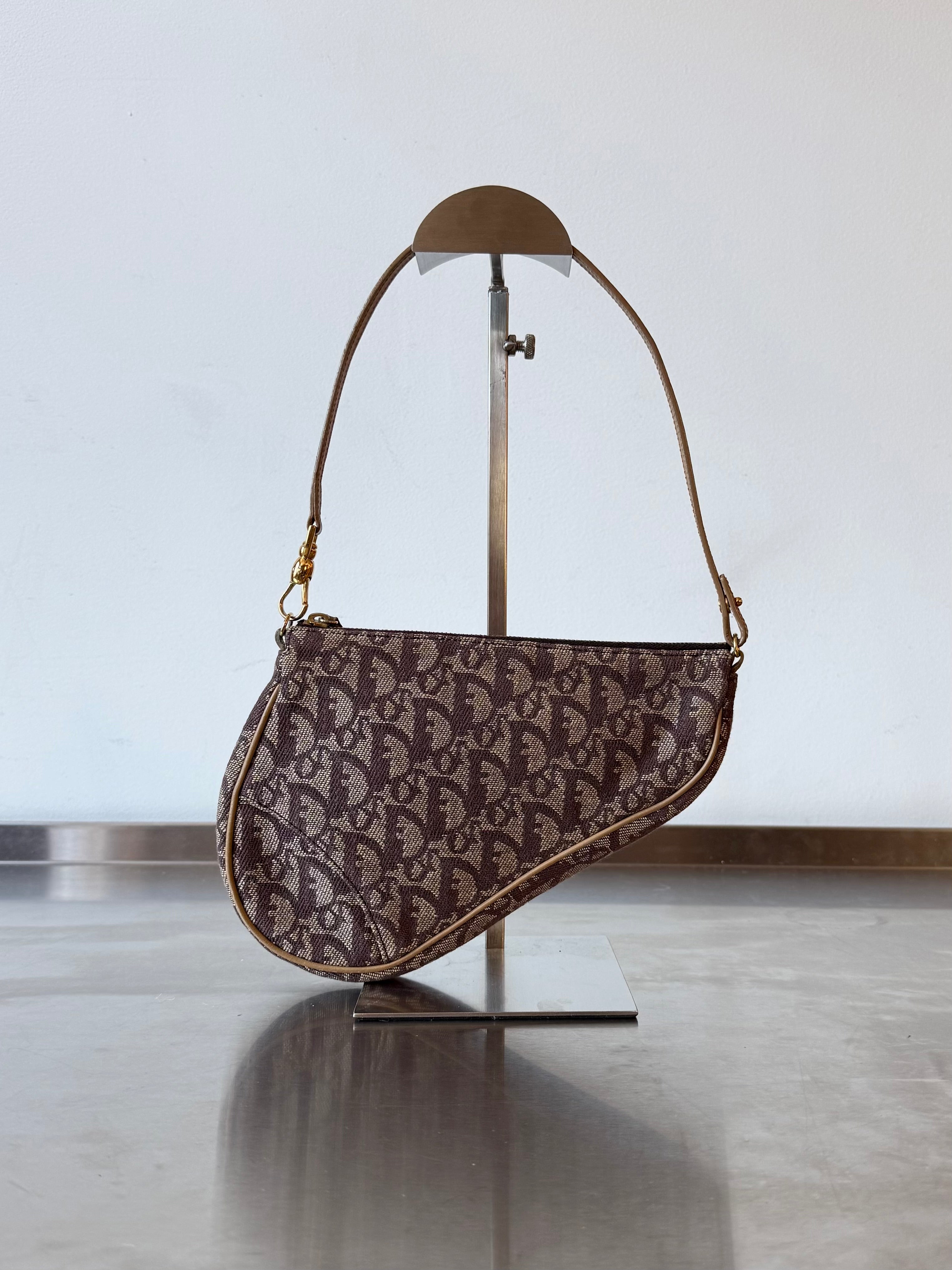 DIOR BROWN TROTTER SADDLE POCHETTE