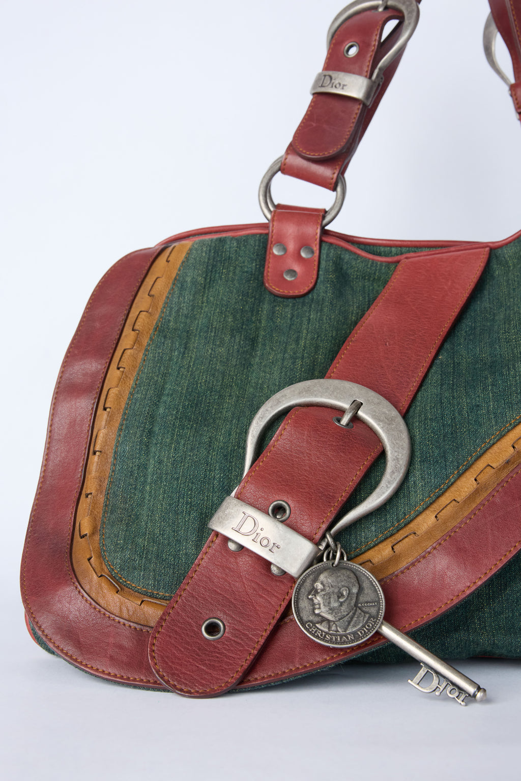 DIOR DENIM GAUCHO BAG