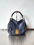 MIU MIU BLUE COFFER BAG