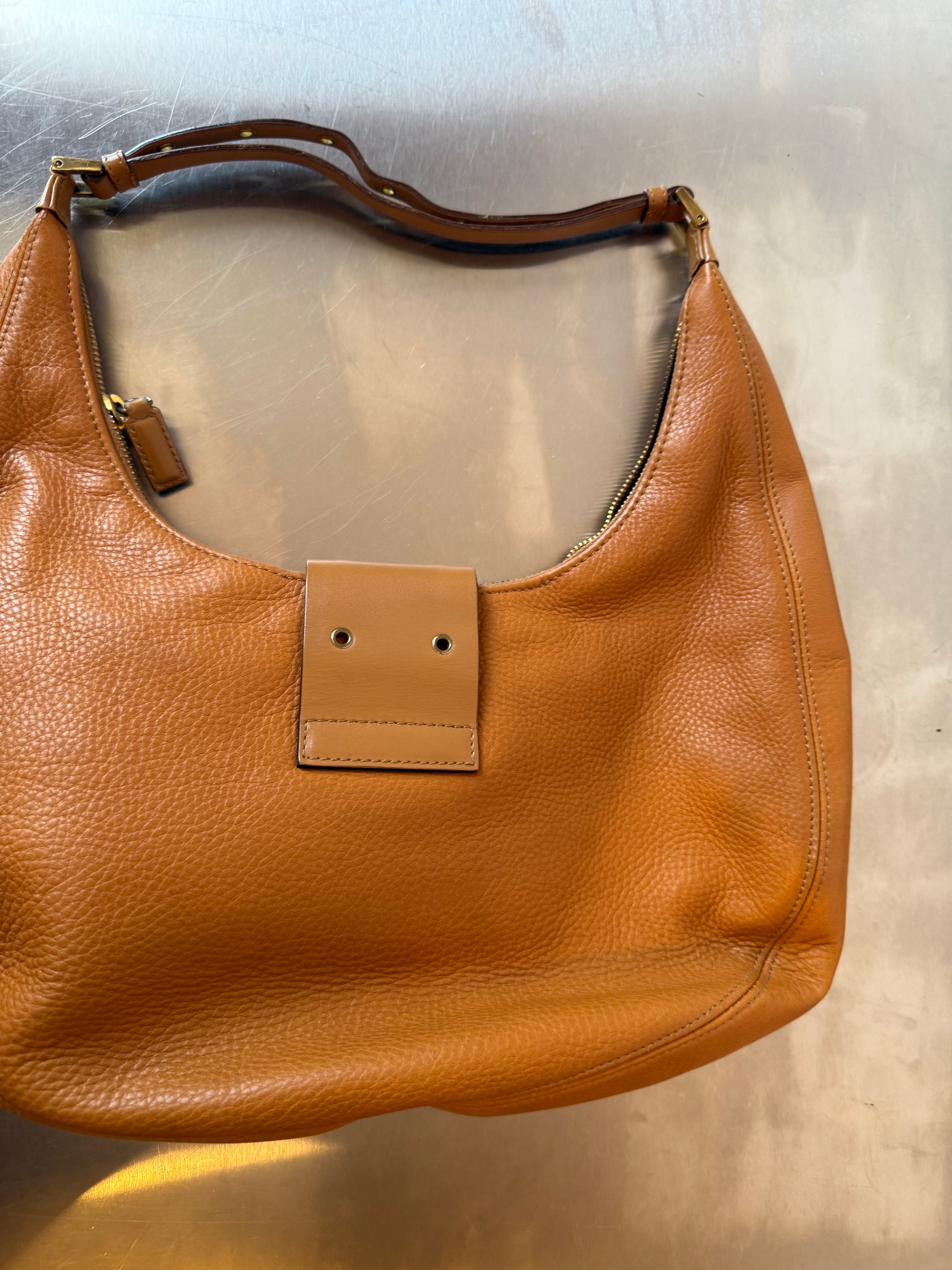 DIOR BEIGE CRESCENT HOBO BAG