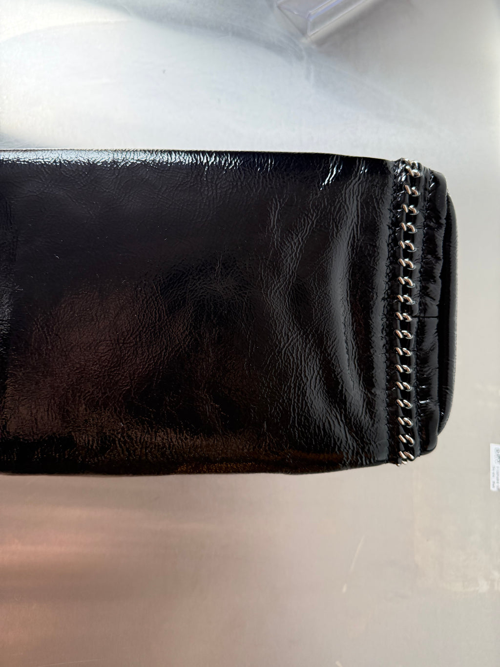 CHANEL PATENT LUX LIGNE MEDIUM BOWLER