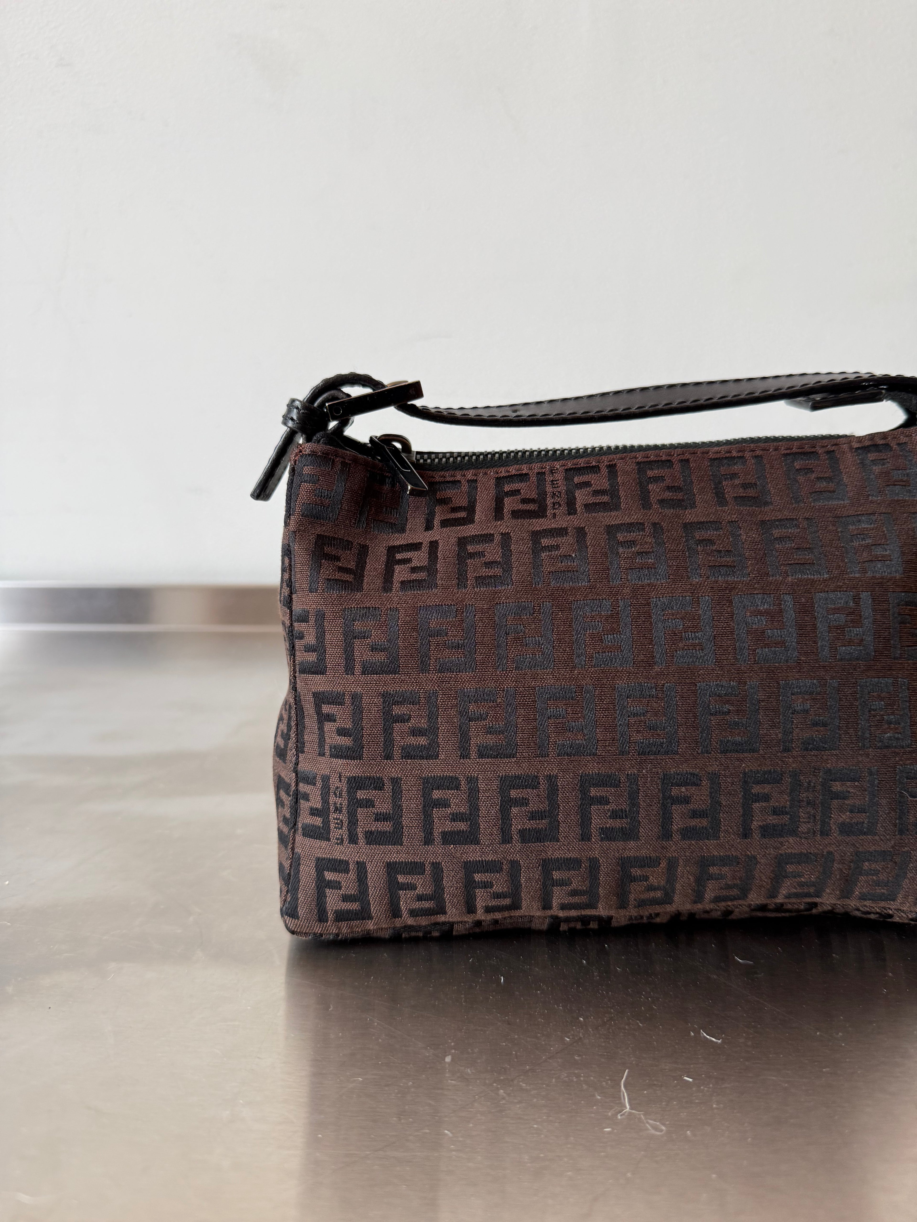 FENDI SMALL ZUCCA POCHETTE