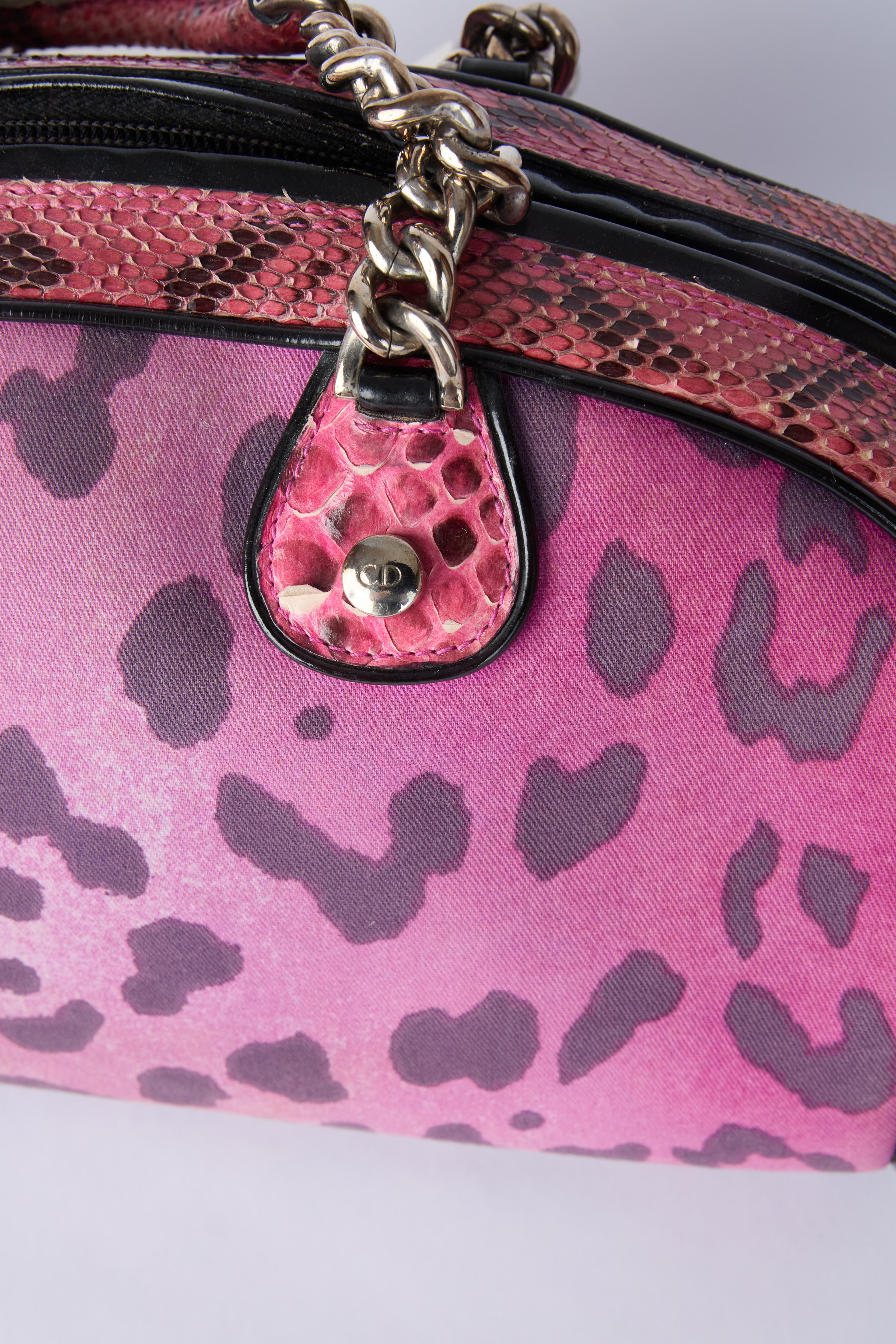 DIOR PURPLE LEOPARD DICE GAMBLER