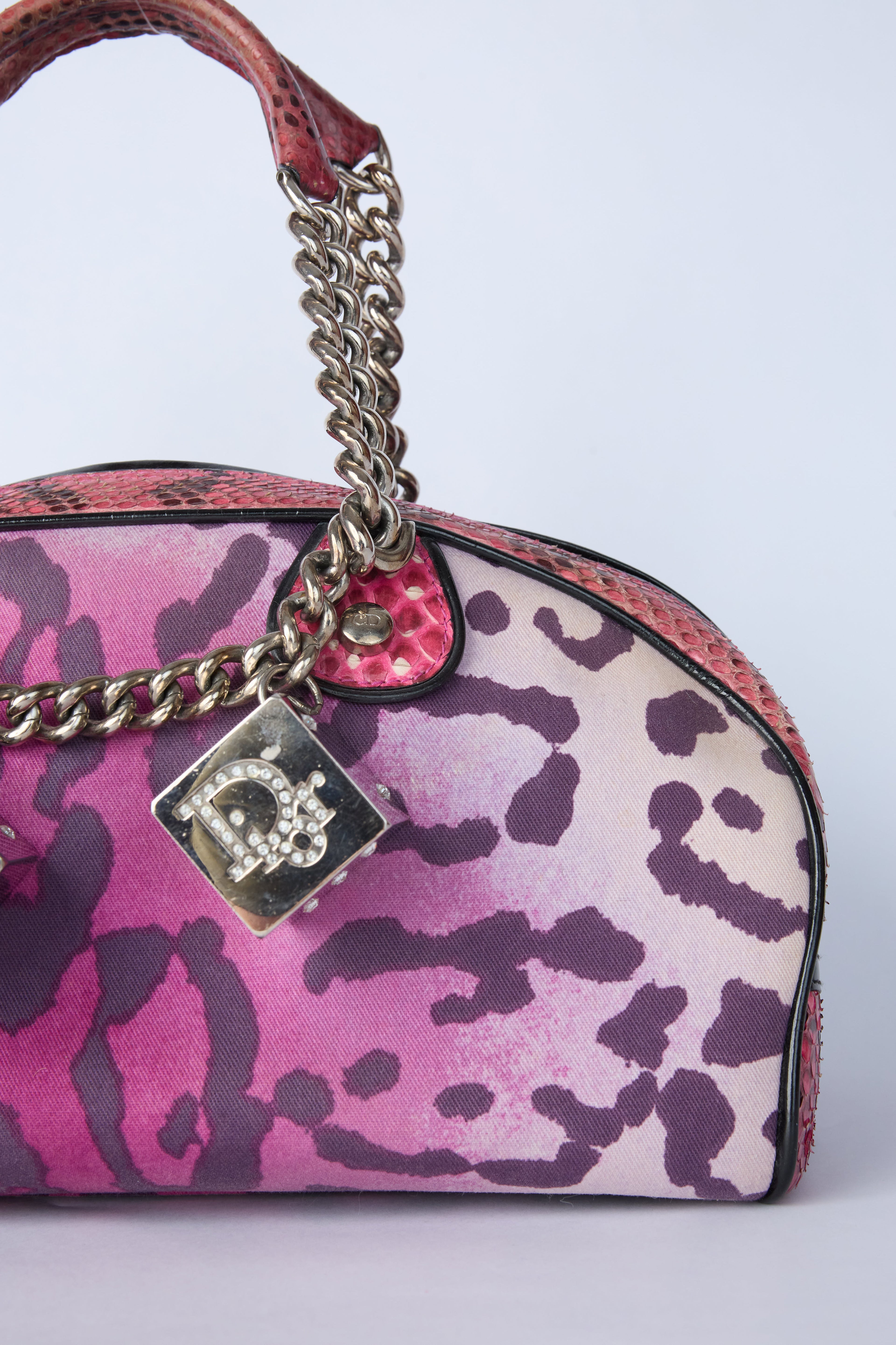 DIOR PURPLE LEOPARD DICE GAMBLER
