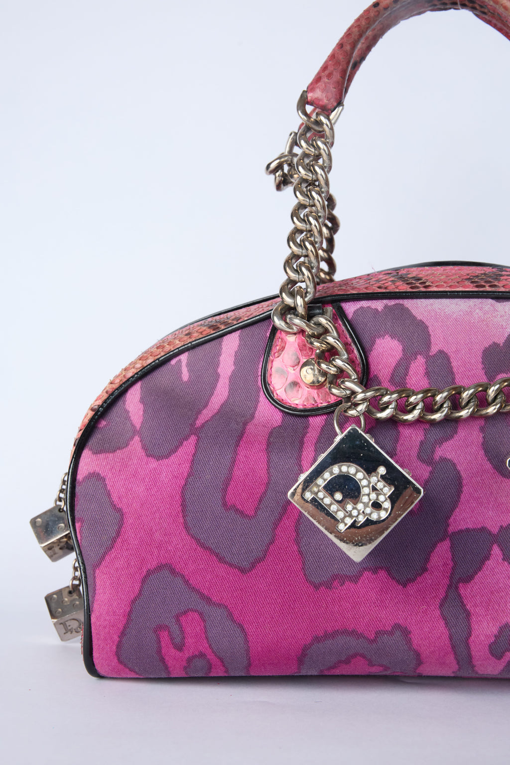 DIOR PURPLE LEOPARD DICE GAMBLER