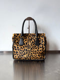PRADA LEOPARD-PONYHAIR FRAME BAG