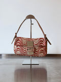 FENDI ORANGE SWIRL BAGUETTE