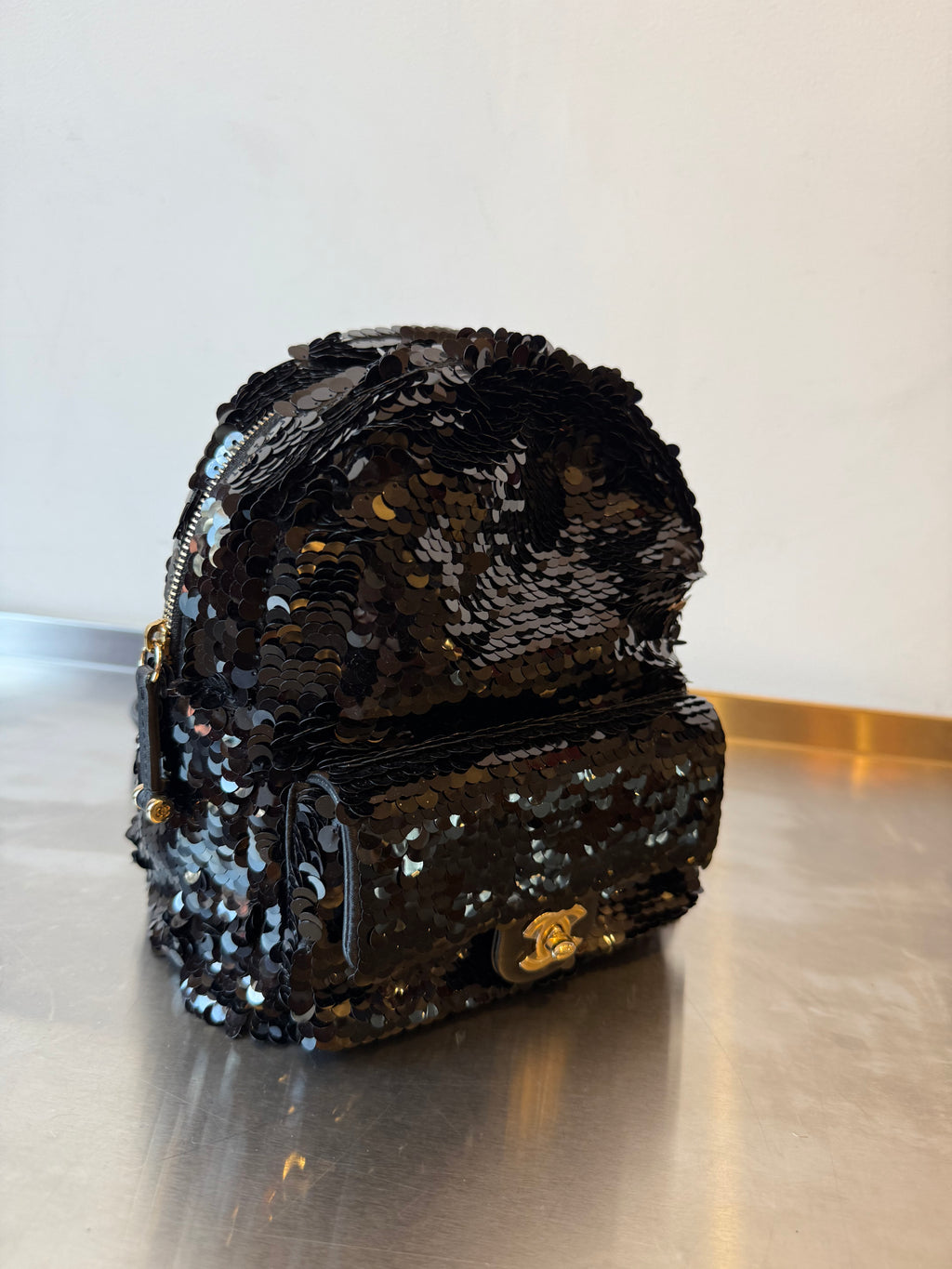 CHANEL SEQUIN BACKPACK