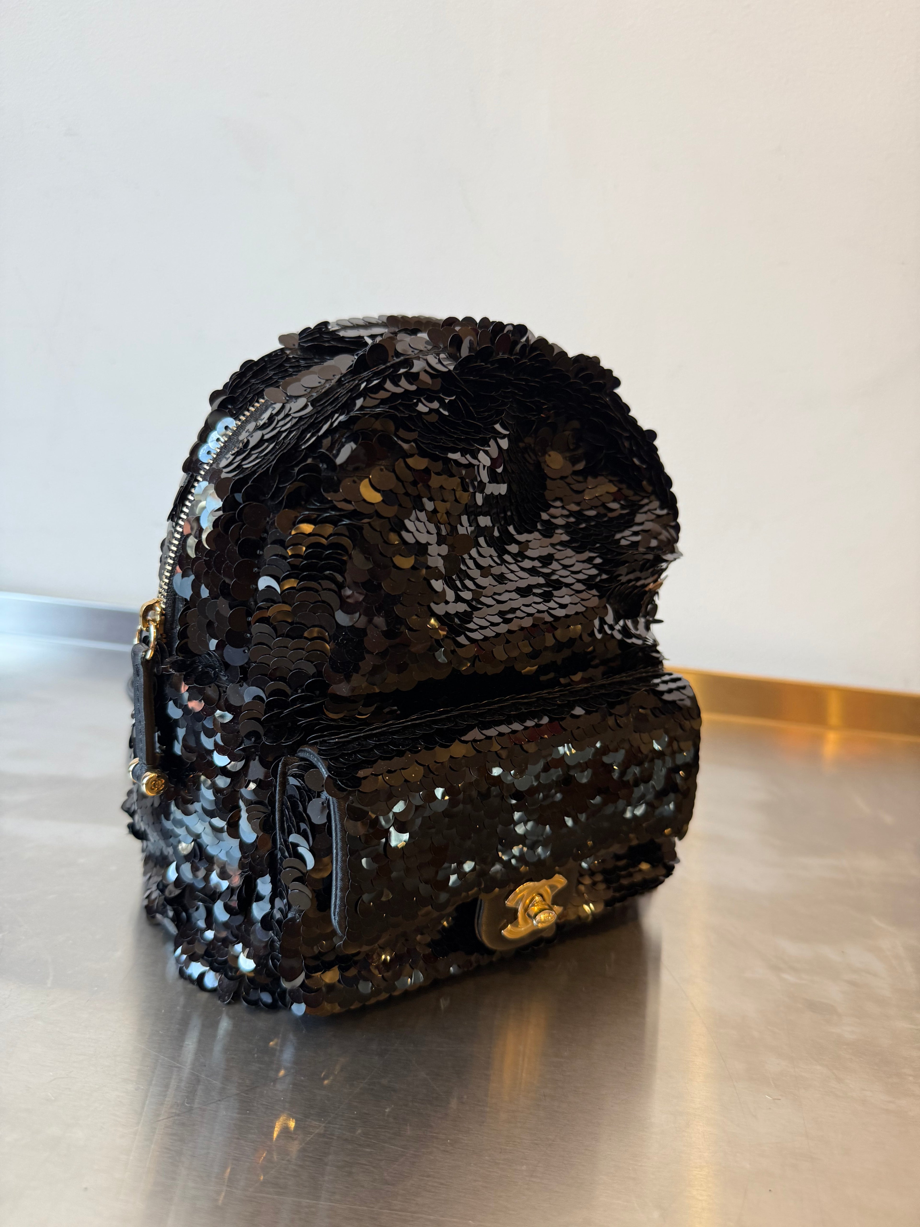 CHANEL SEQUIN BACKPACK