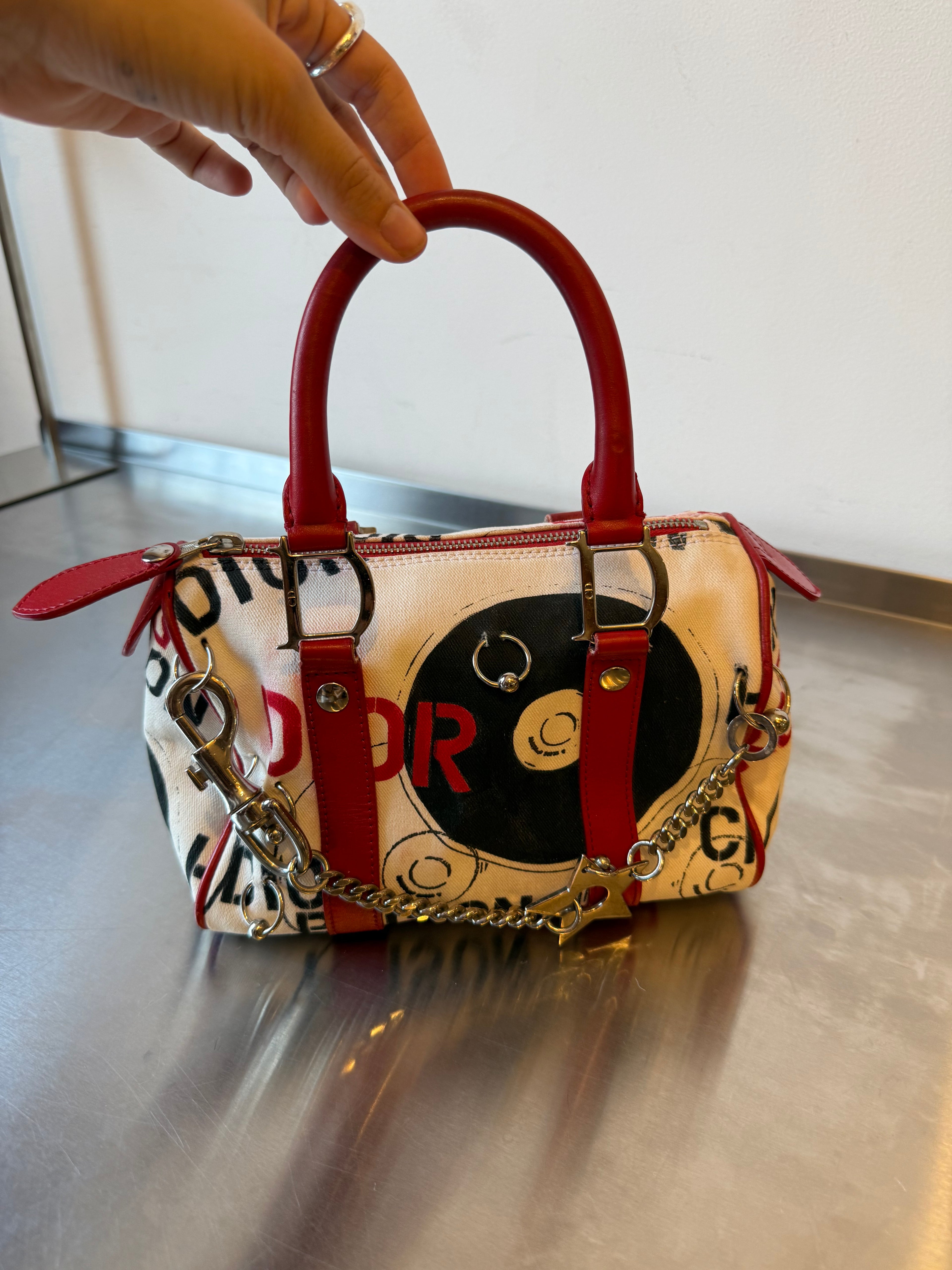 DIOR PIERCED BOSTON BAG