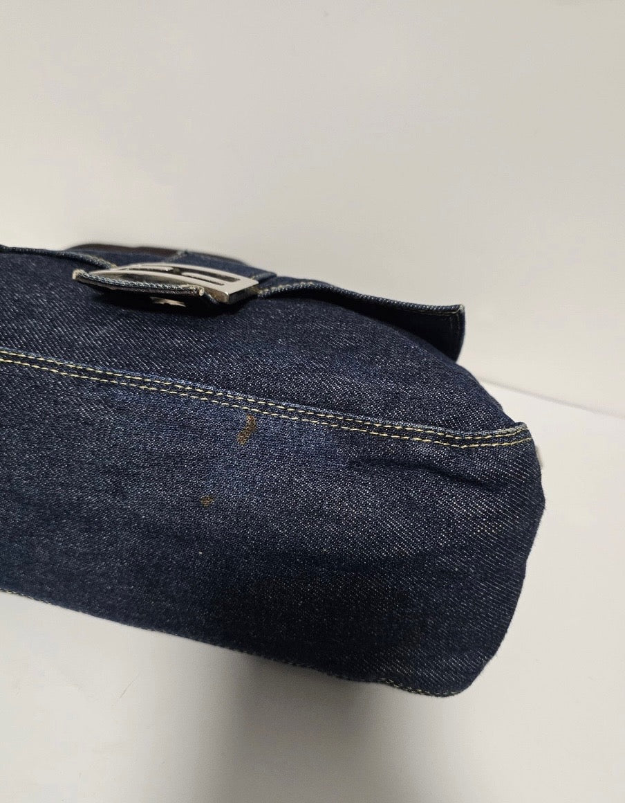 FENDI DENIM MAMMA BAGUETTE