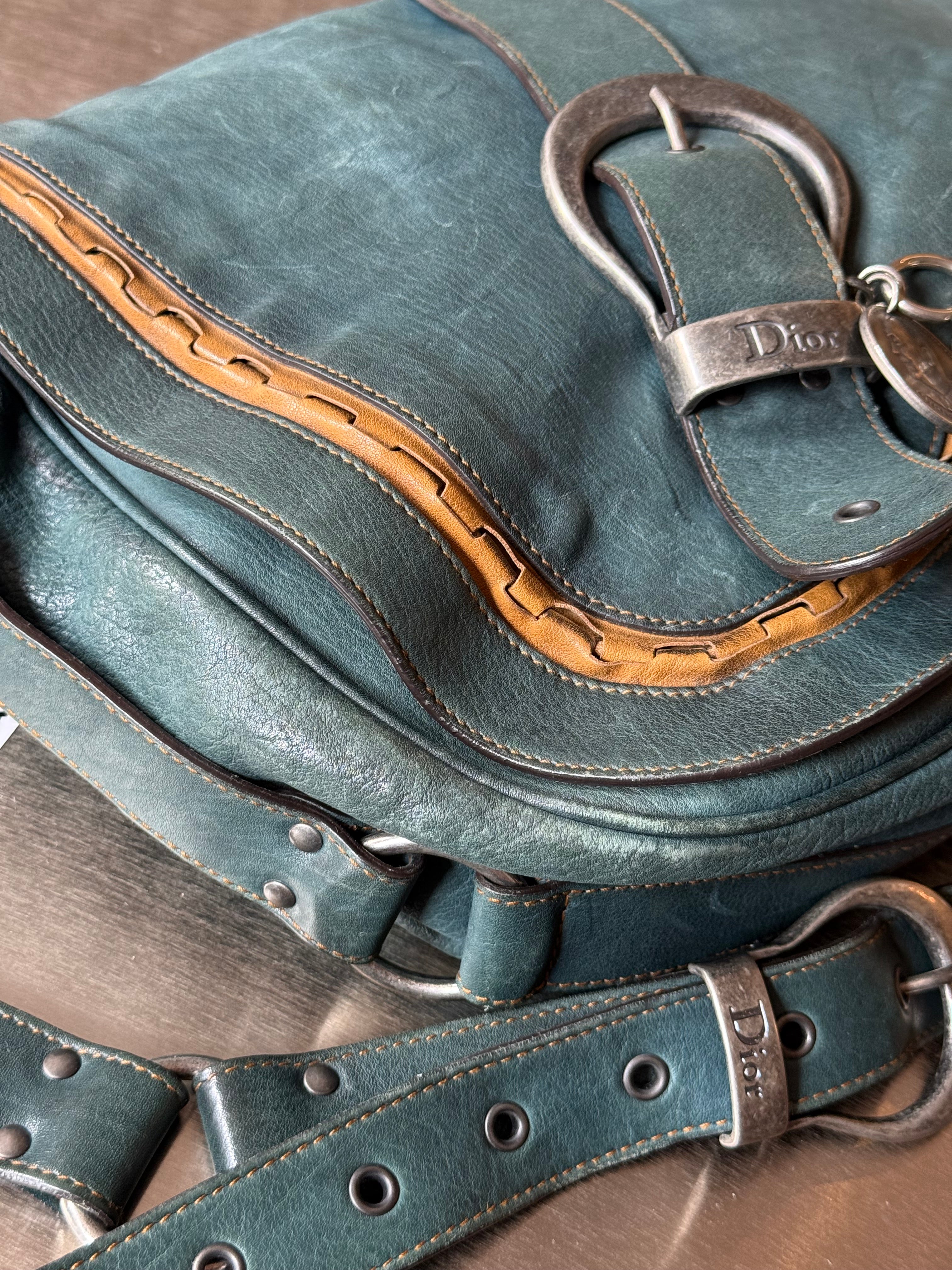 DIOR TEAL LARGE GAUCHO
