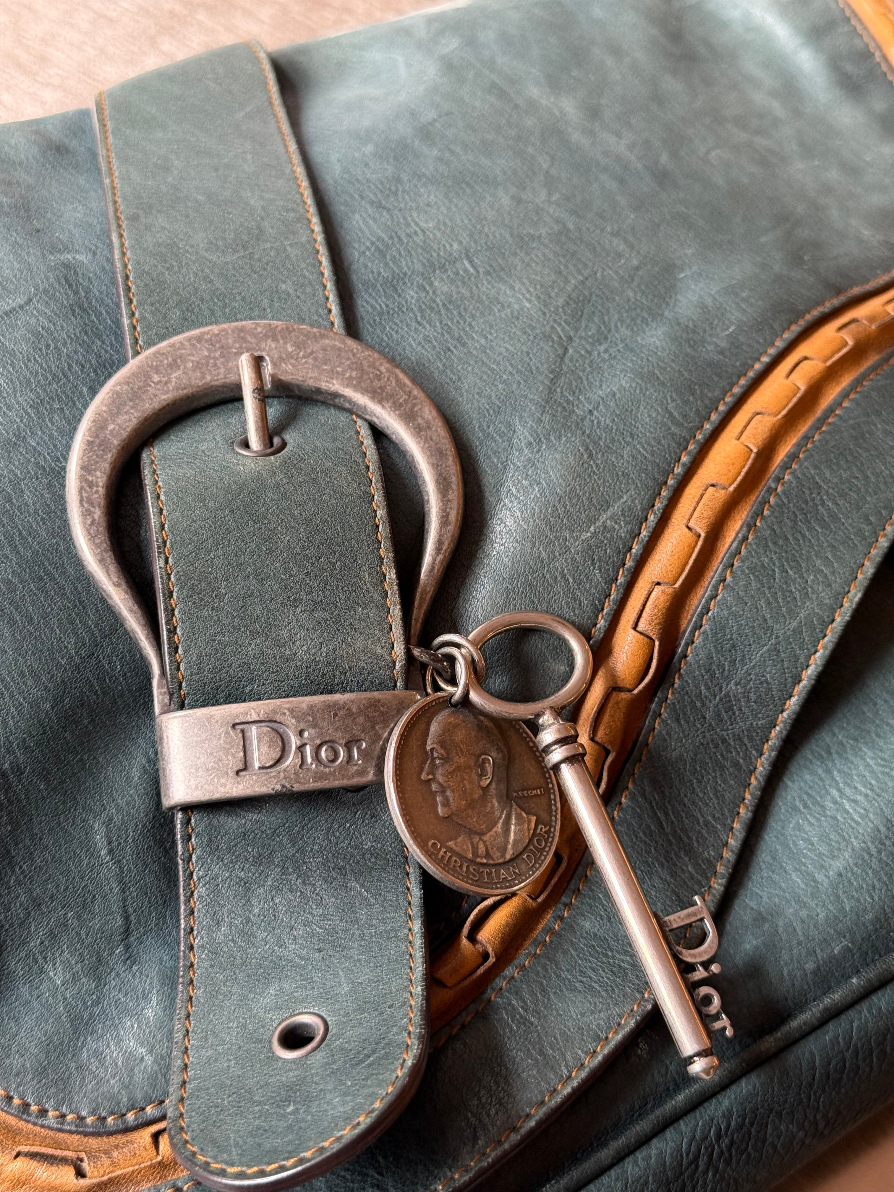 DIOR TEAL LARGE GAUCHO