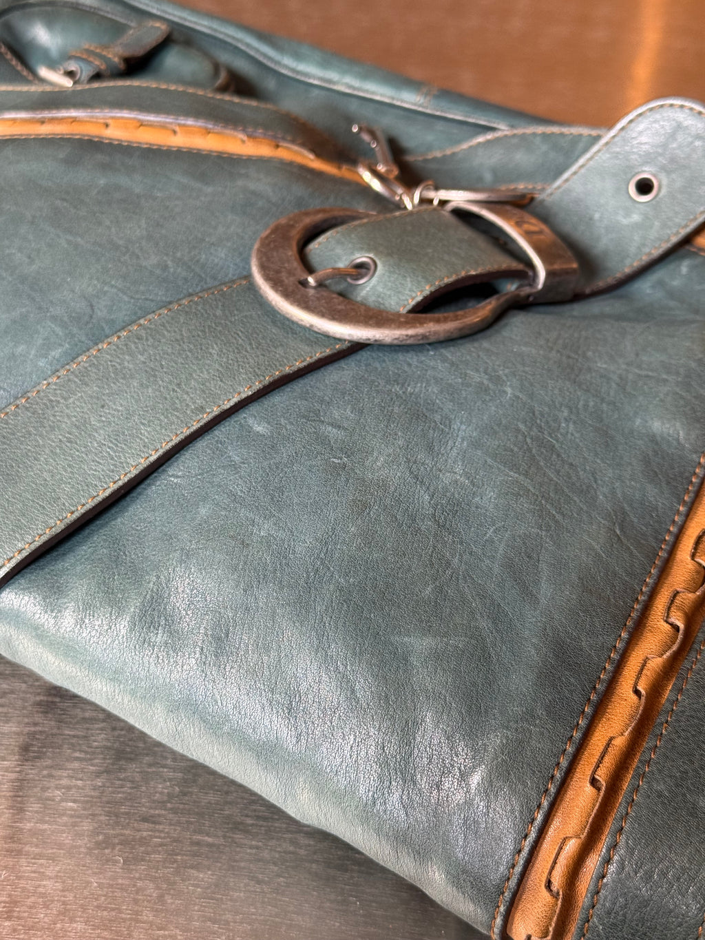 DIOR TEAL LARGE GAUCHO