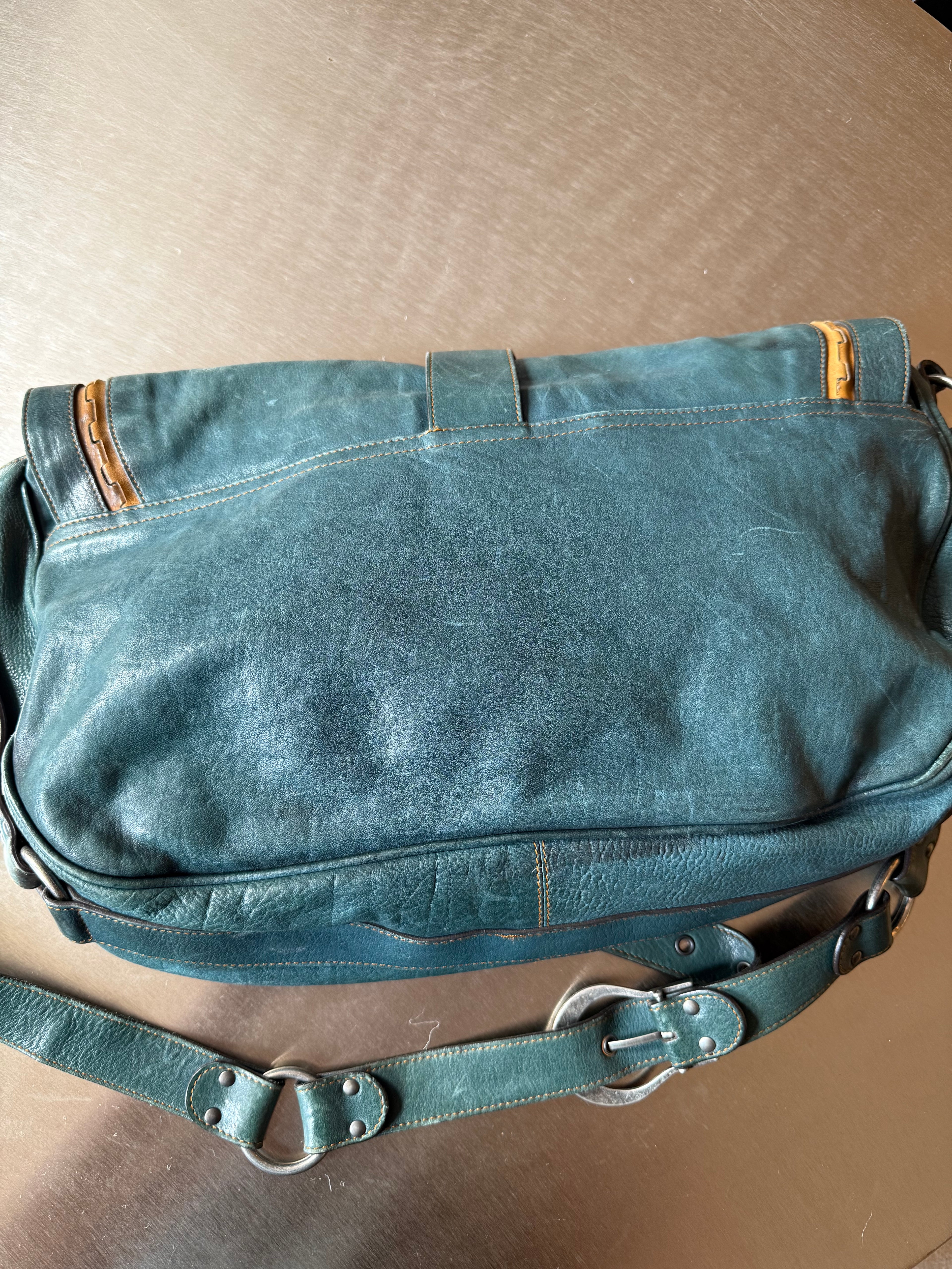 DIOR TEAL LARGE GAUCHO